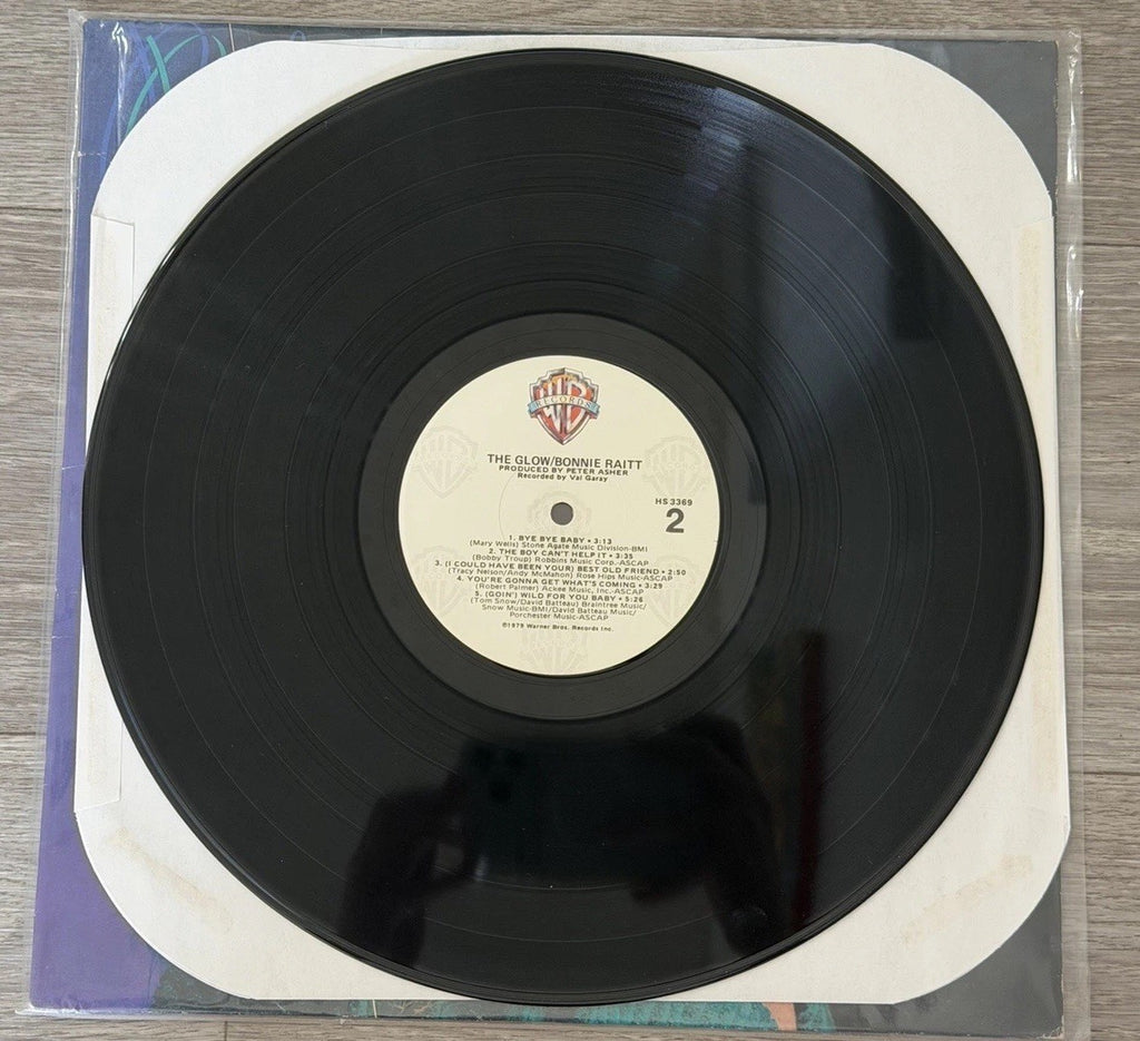 BONNIE RAITT THE GLOW (VG+) HS-3369 LP VINYL RECORD