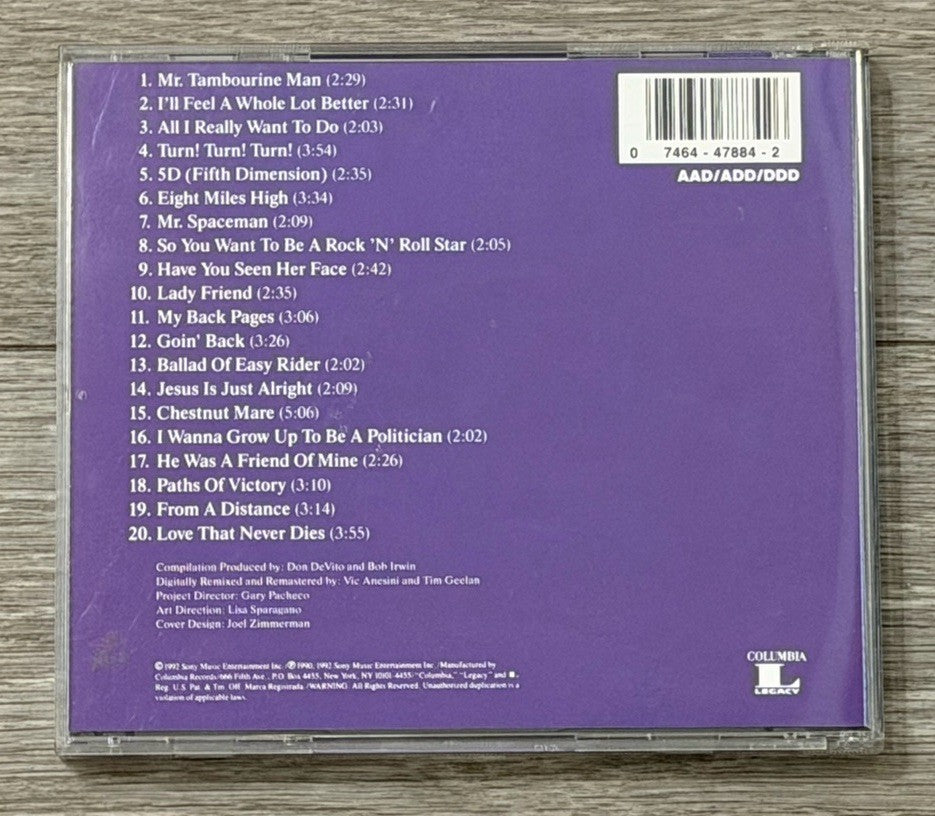 20 Essential Tracks frm the Boxed Set 1965-1990  CD The Byrds Case Cracked