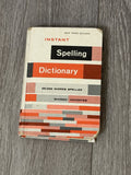Vintage Instant Spelling Dictionary Book