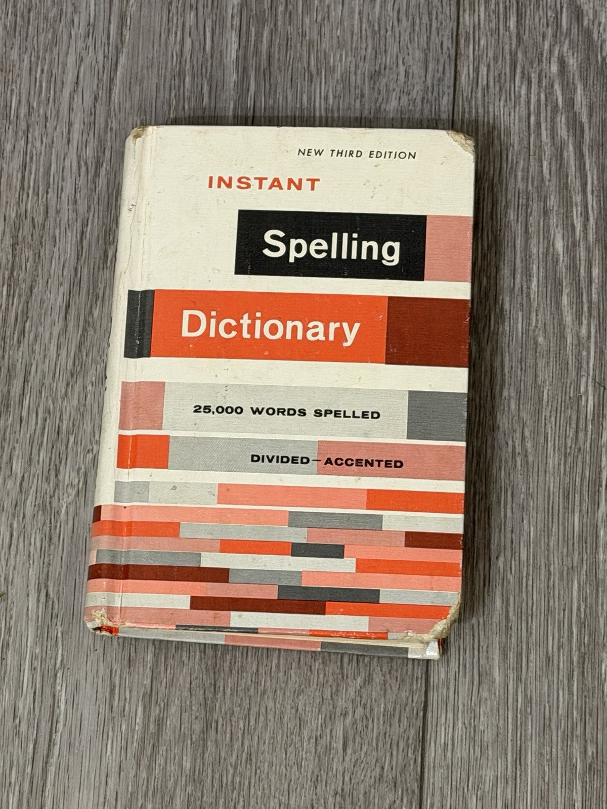 Vintage Instant Spelling Dictionary Book