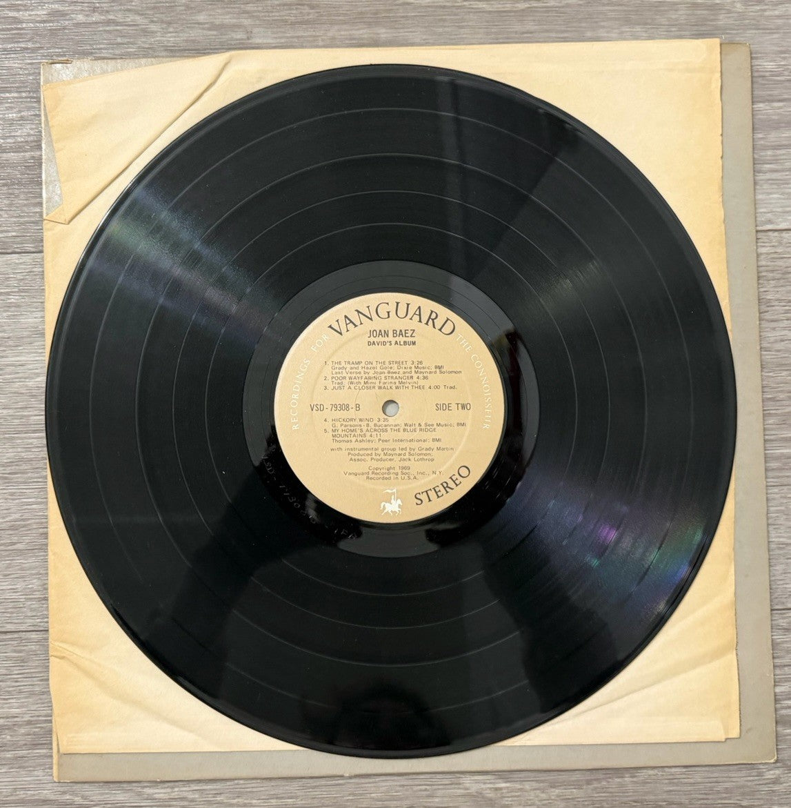 JOAN BAEZ” David's Album”  1969 Stereo Vinyl Vanguard  LP