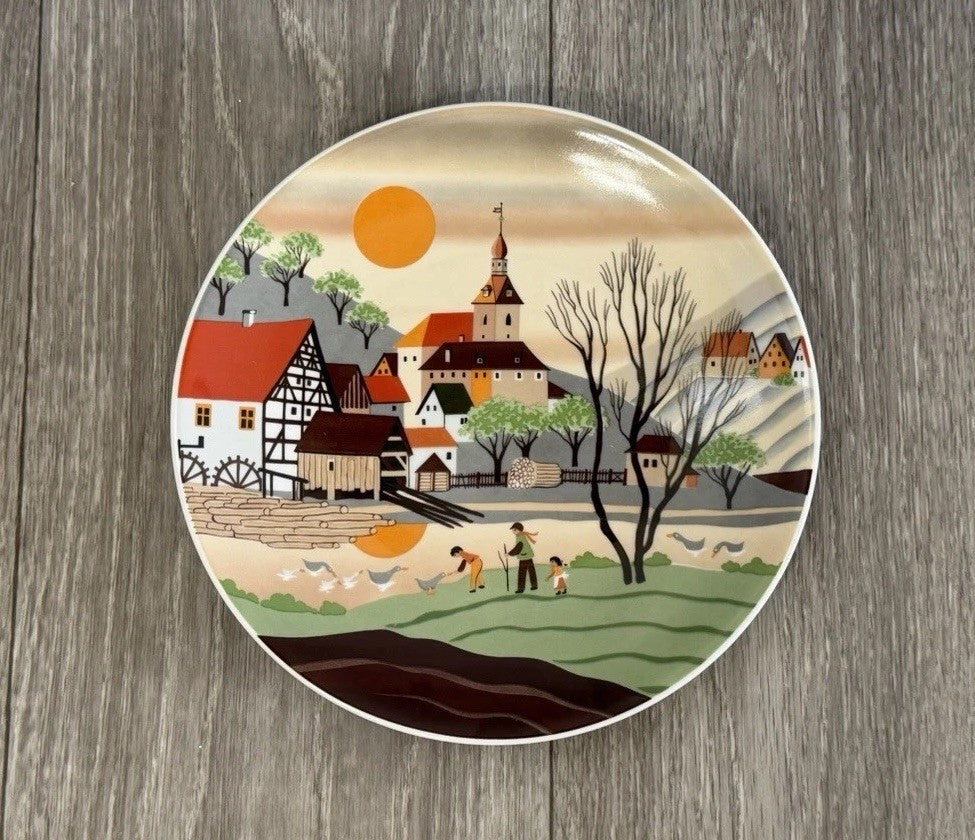 German plate Muhle in Franken Barbara Lurstenhofer E&A Bockling 7-7/8”