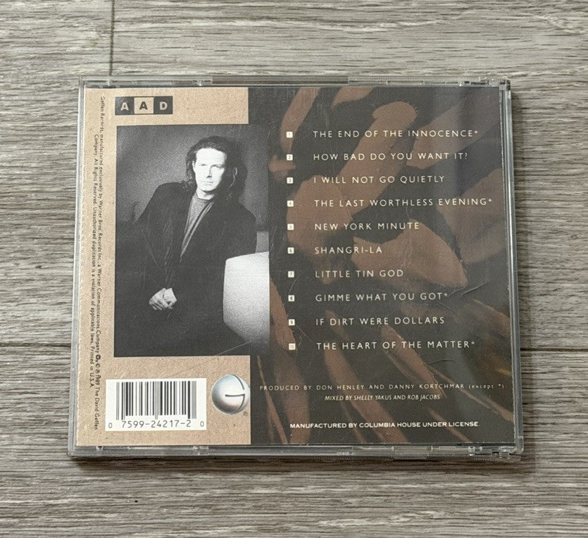 The End of the Innocence Music Don Henley CD 1989
