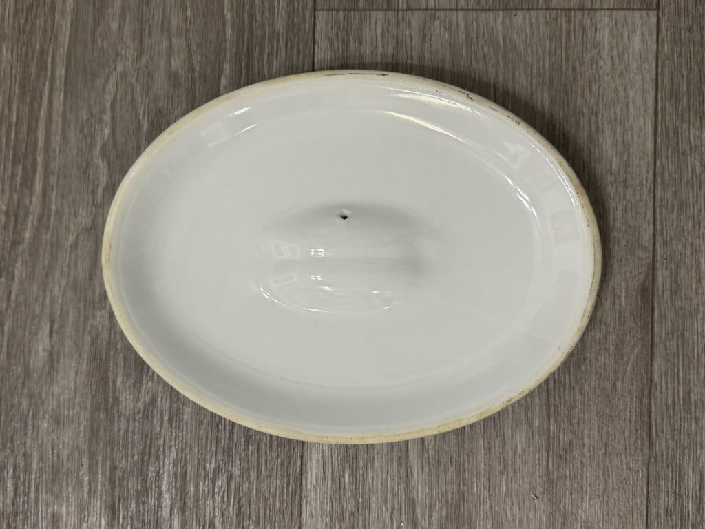 APILCO FRANCE Porcelaine a Feu White Oval Covered Casserole Dish