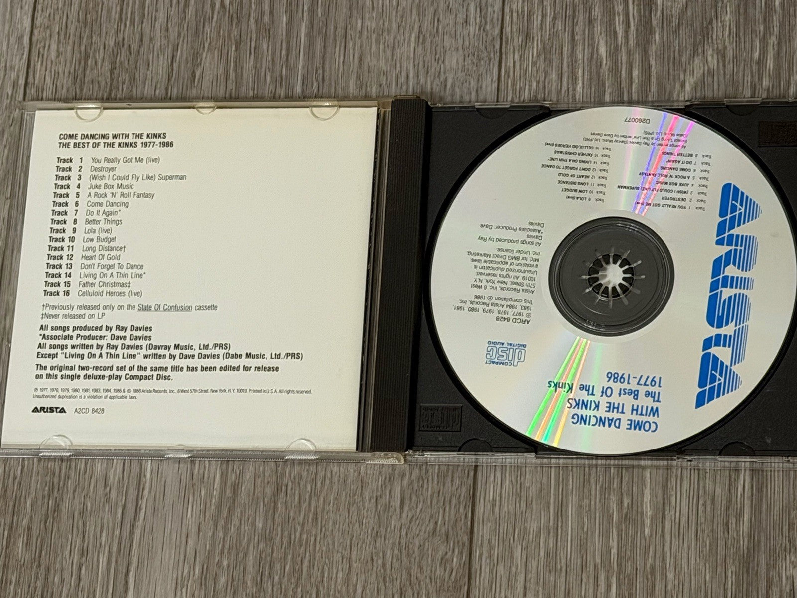 Come Dancing With The Kinks - The Best Of The Kinks 1977-1986 CD, Pre-owned 