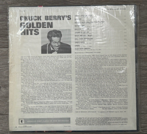 CHUCK BERRY GOLDEN HITS LP SR 61103  OPEN SHRINK WRAP VG