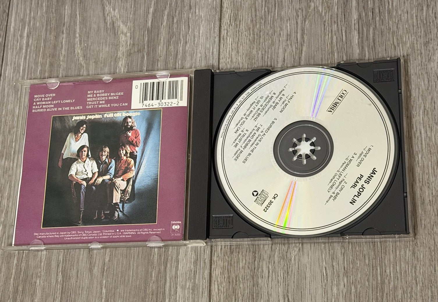 Pearl by Janis Joplin & the Full Tilt Boogie Band/Janis Joplin (CD, Oct-1990)