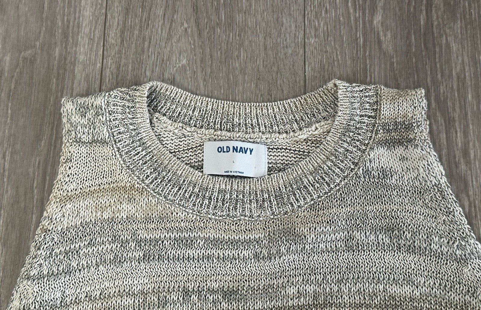 Old Navy | Beige Sleeveless Sweater Vest | Women's Size M