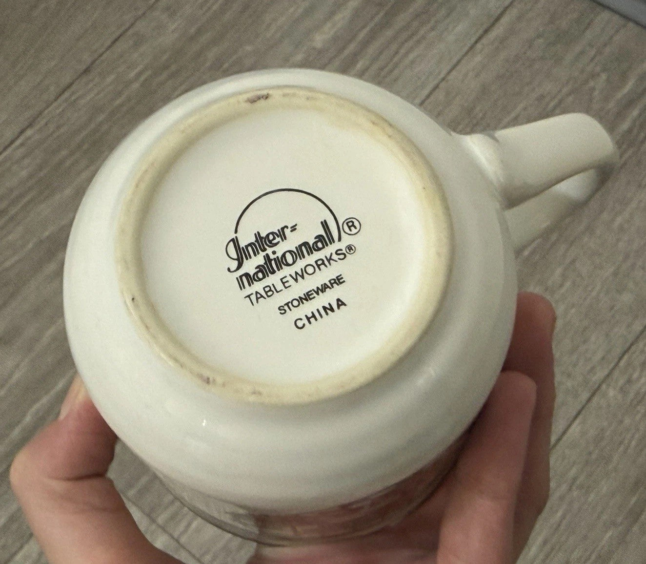 International Tableworks Coffee Mug Stoneware “Enjoy The Gardening Season” VNTG