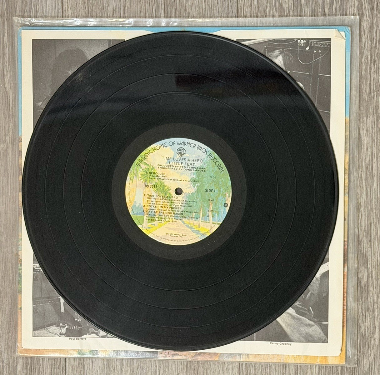 Little Feat, Time Loves A Hero, 1977 1st Warner Bros, BS-3015, VG+/VG+