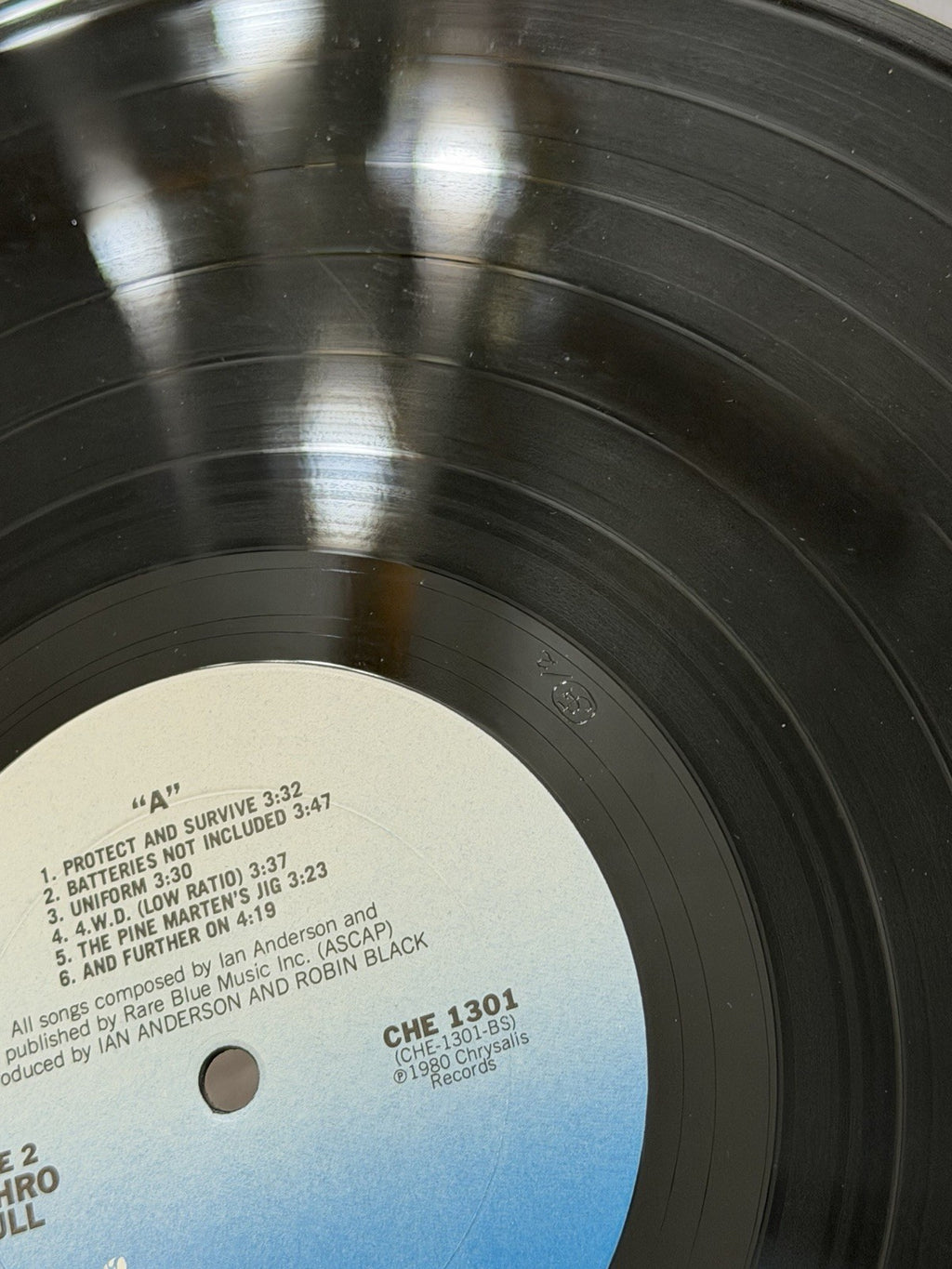 Vinyl LP - JETHRO TULL / A  1980 CHE 1301 Chrysalis
