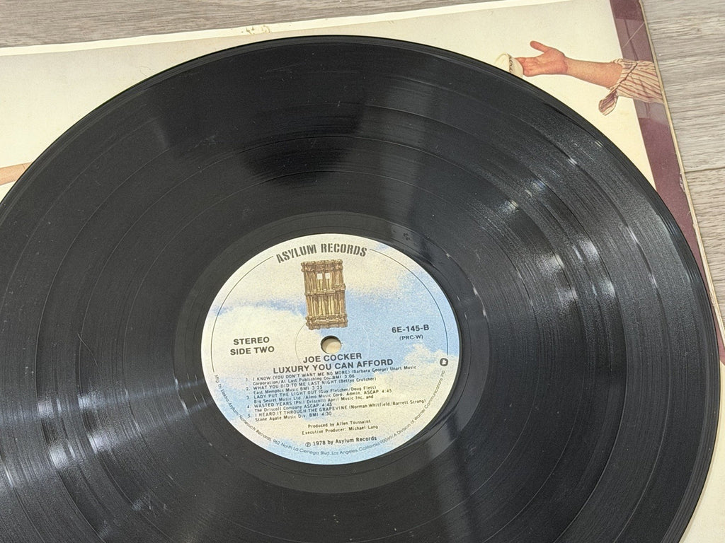 Joe Cocker - Luxury You Can Afford - Vinyl LP - 6E-145-B SP - Stained Cover
