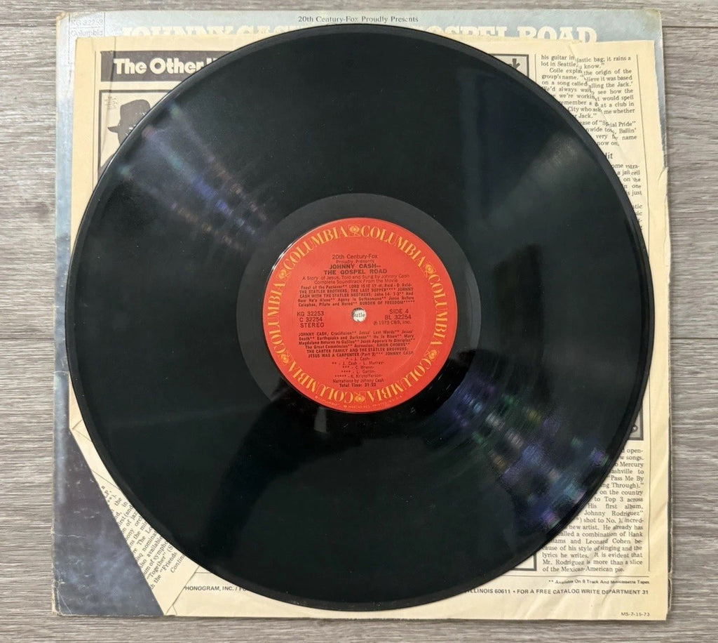 Johnny Cash "Gospel Road" Vinyl 2XLP USA 1973