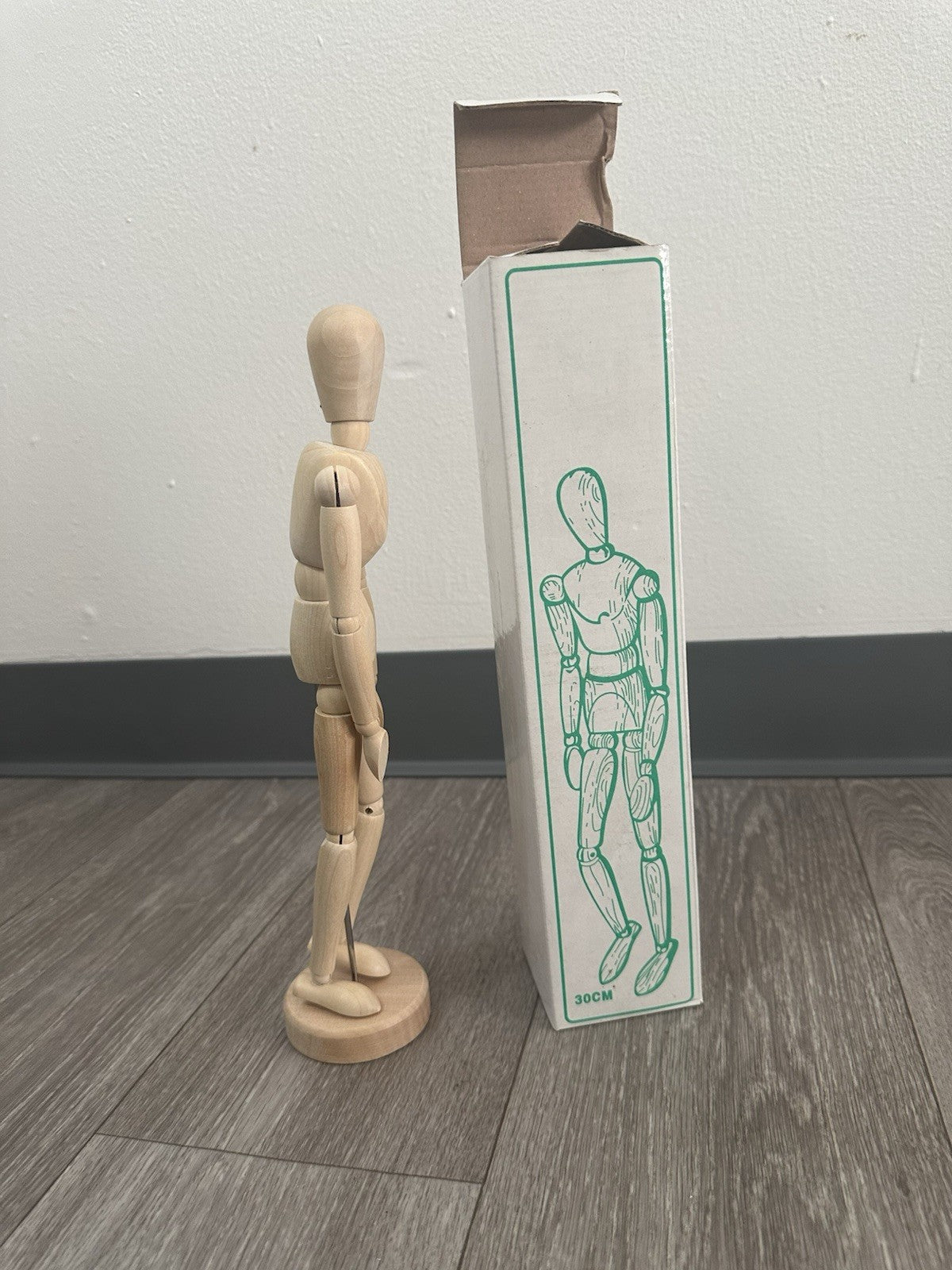 Vintage Wooden Positionable Manikin 12” 30cm. Excellent Condition