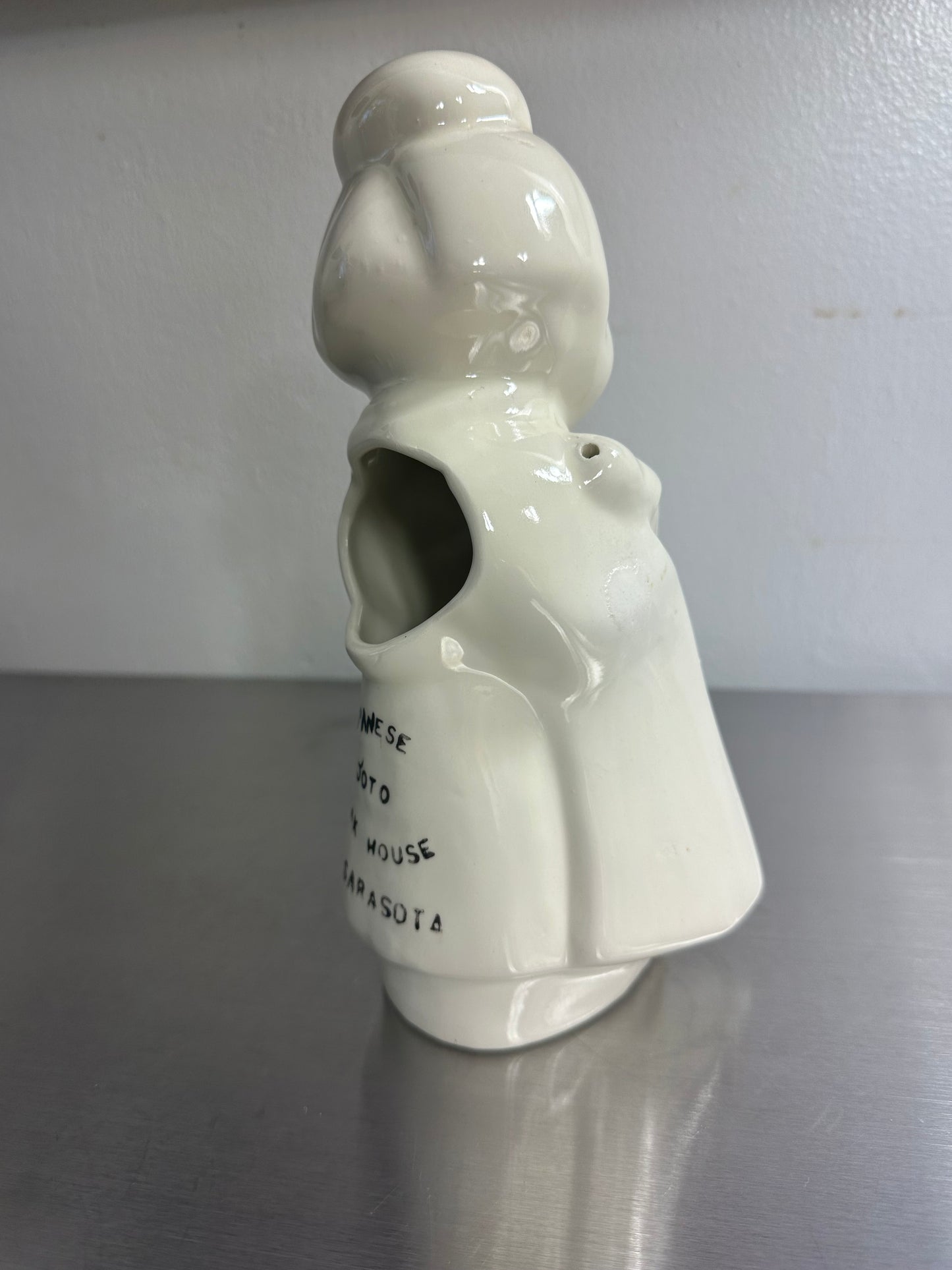 White Geisha in Kimono Ceramic Cocktail Drink Bar Tiki Mug Saratoga Souvenir