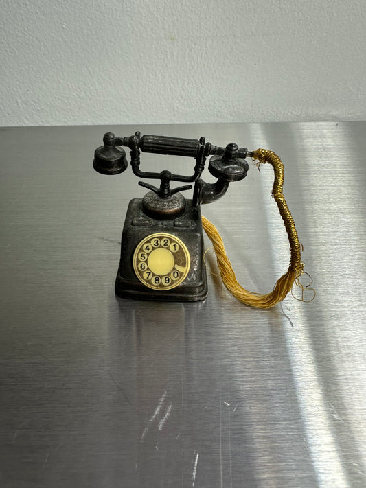 Vintage Holly Hobbie Metal Miniatures Die Cast Telephone Phone Durham Industries