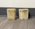 Vintage Marble Stacked Book Bookends