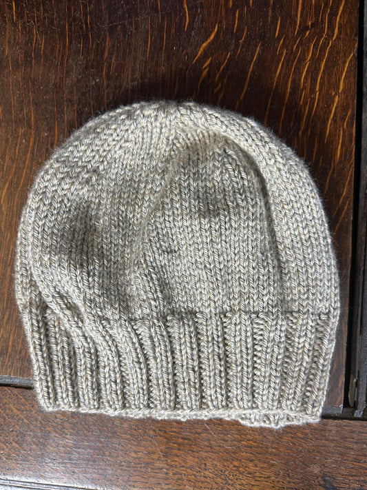 Slouchy Beige Beanie