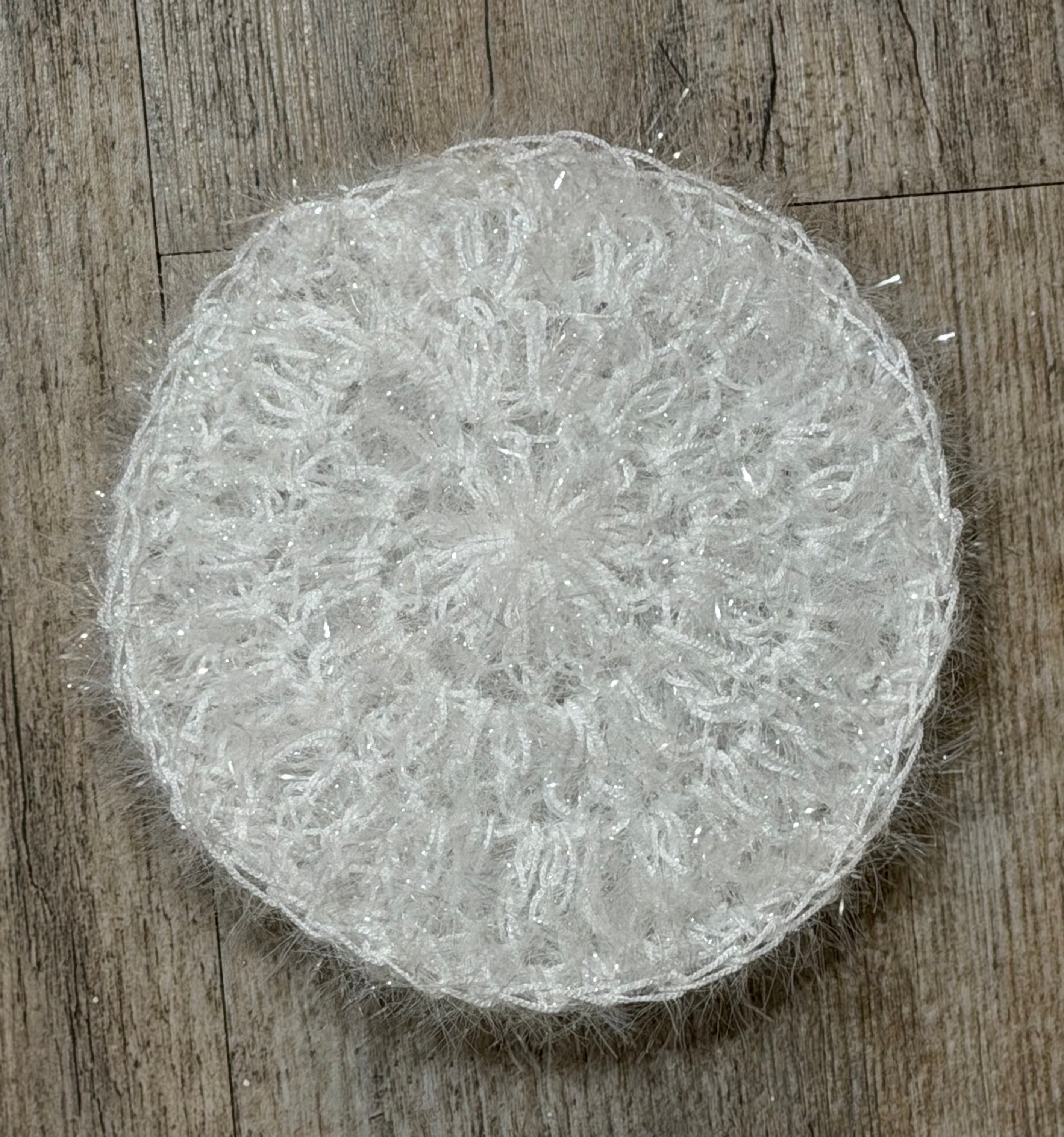 Round Dish Scrubby — Handmade