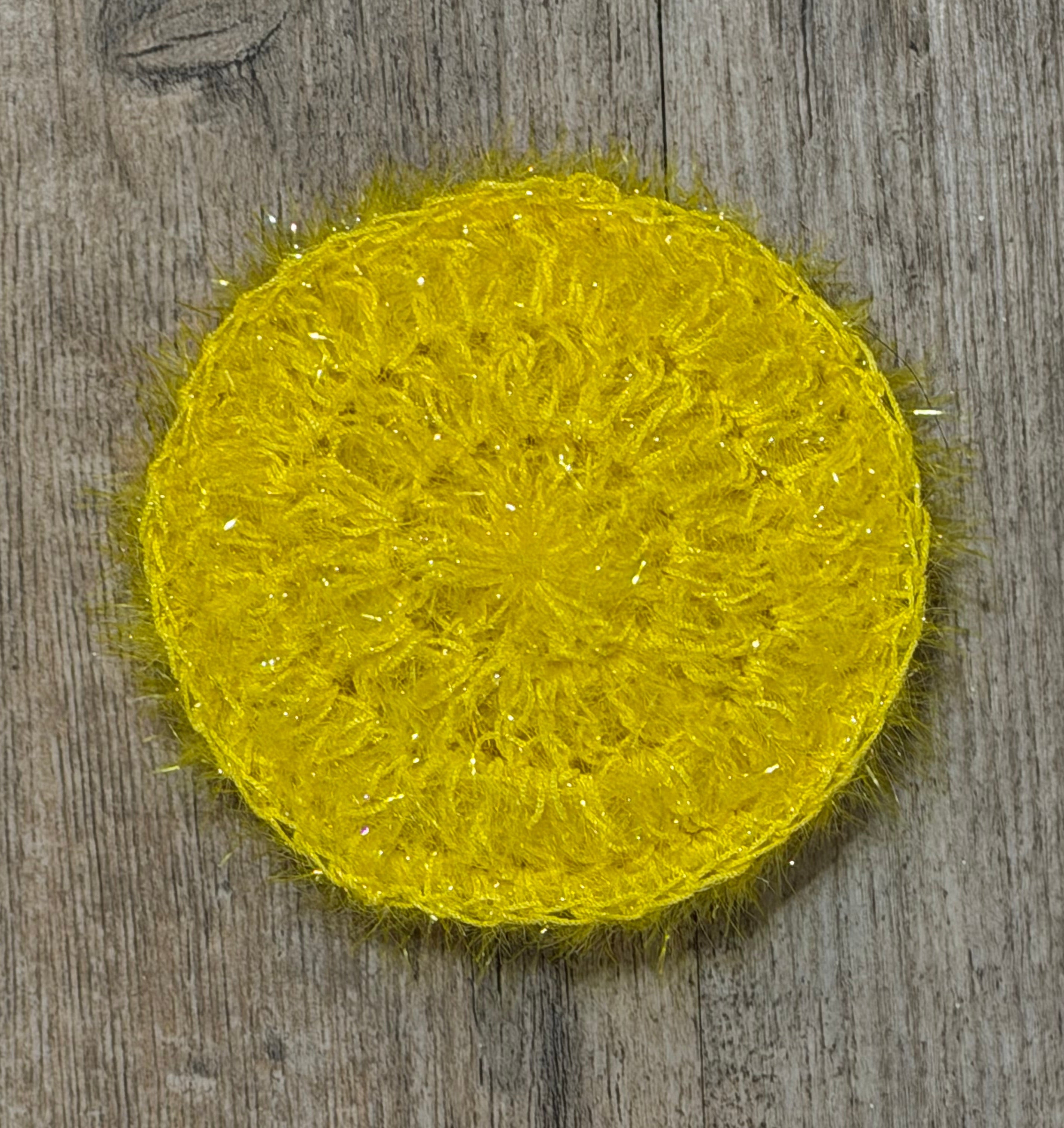 Round Dish Scrubby — Handmade