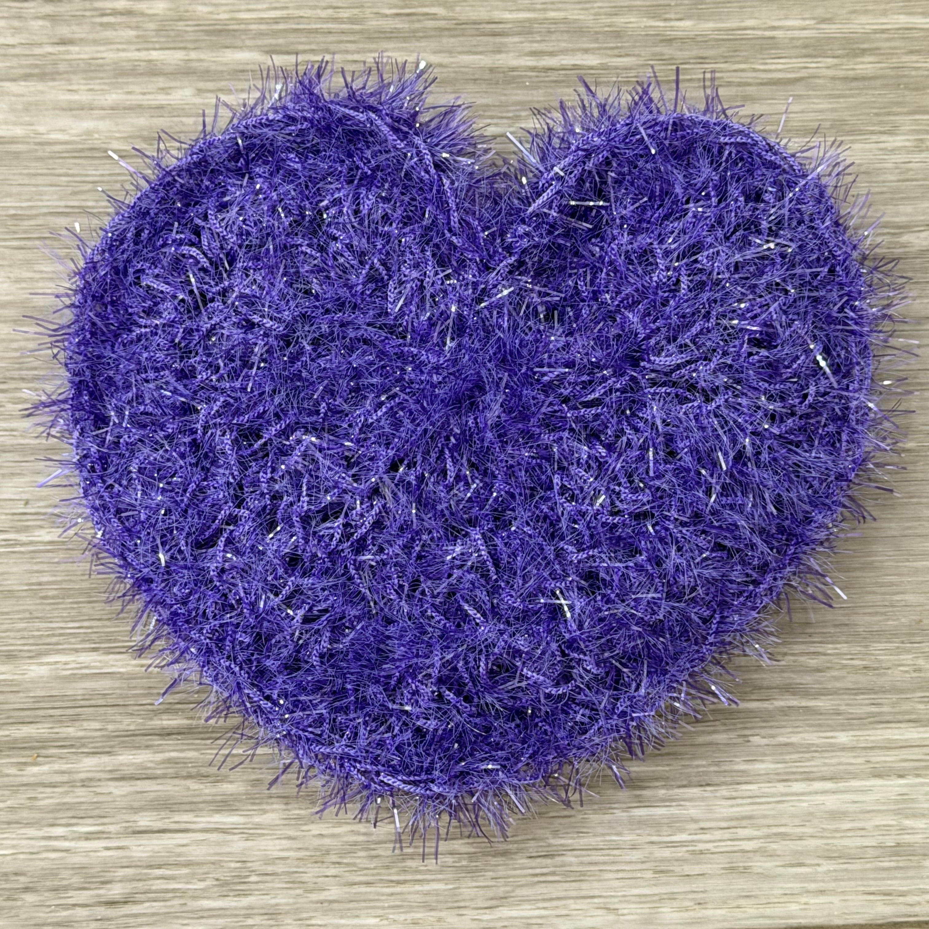 Heart Dish Scrubby — Handmade