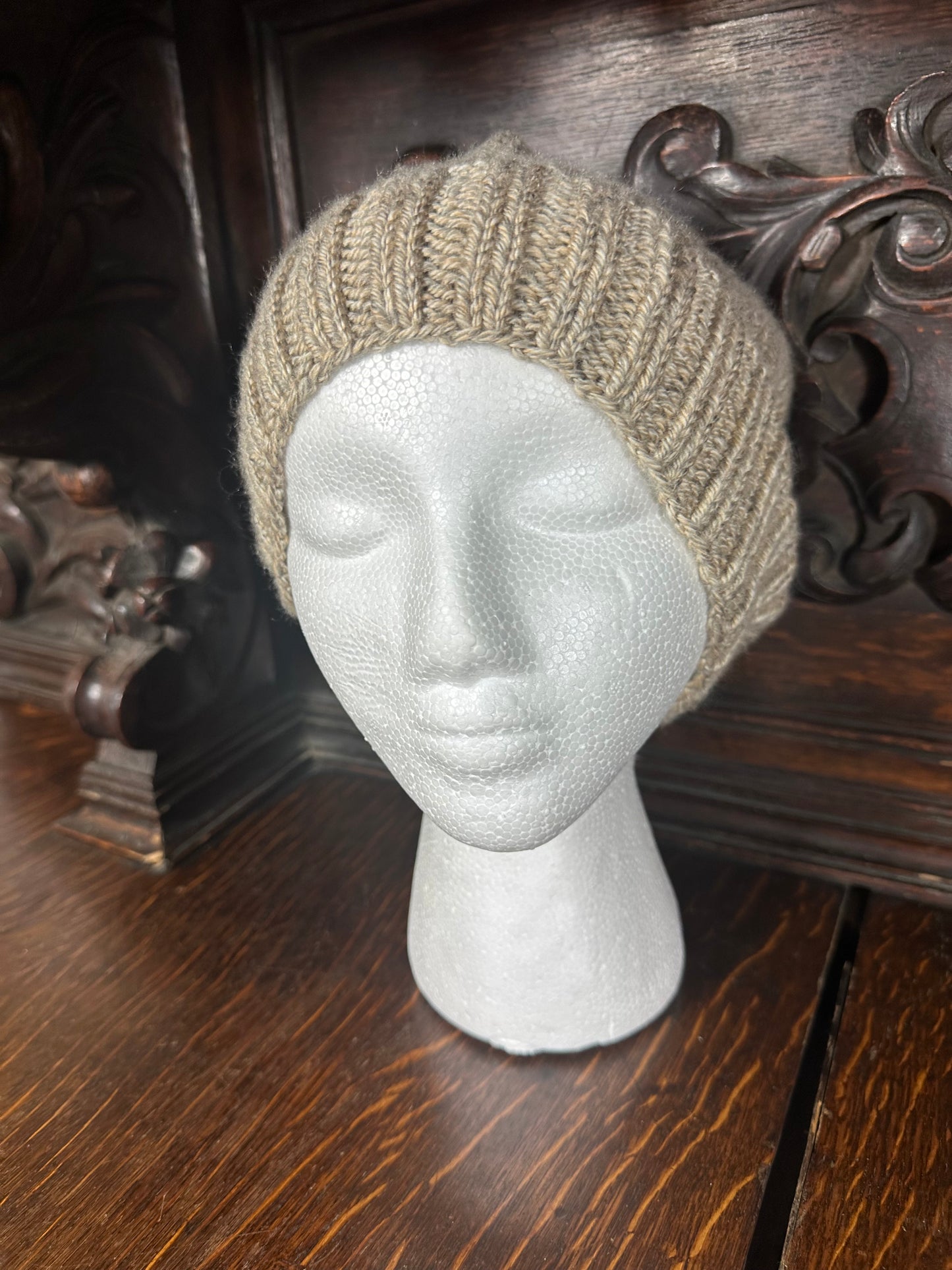 Slouchy Beige Beanie
