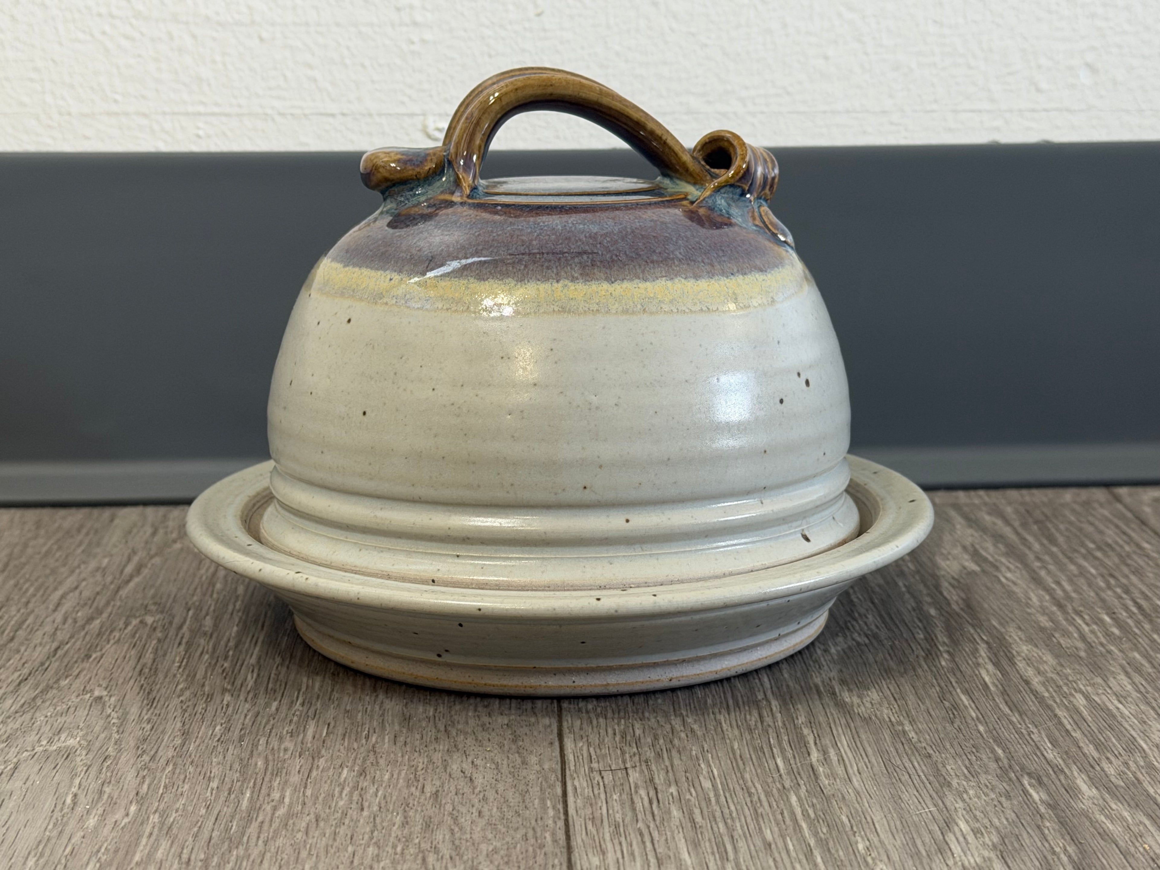 Vintage Studio Pottery Butter Dish