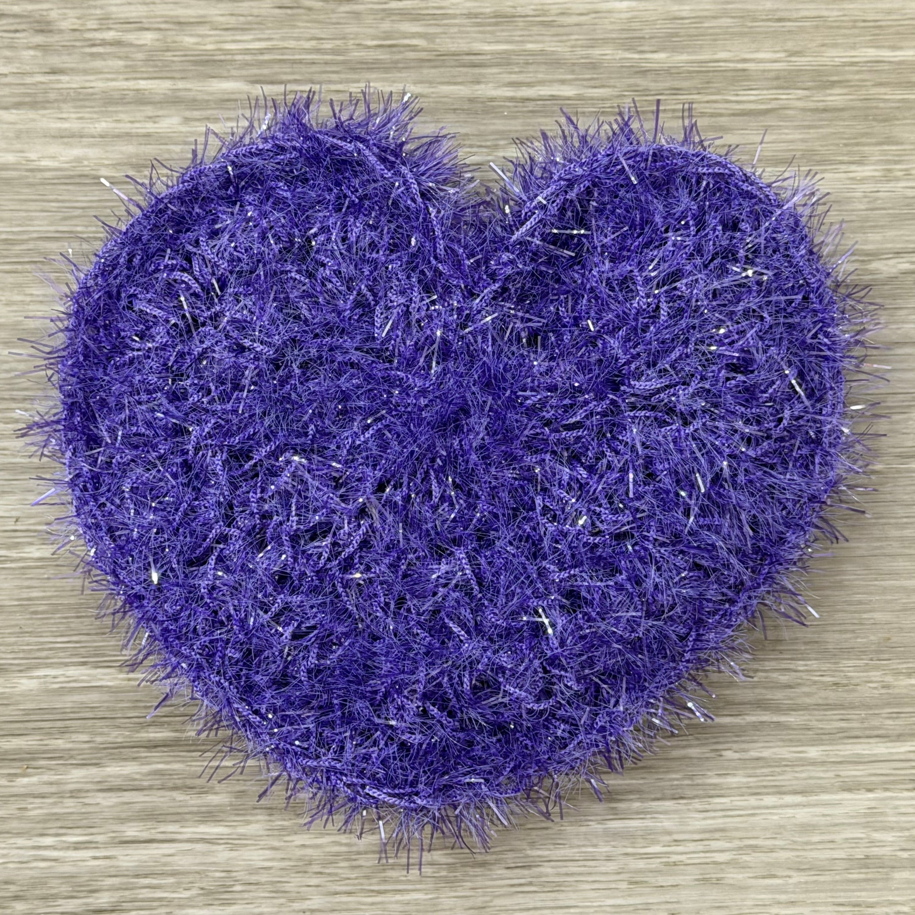 Heart Dish Scrubby — Handmade