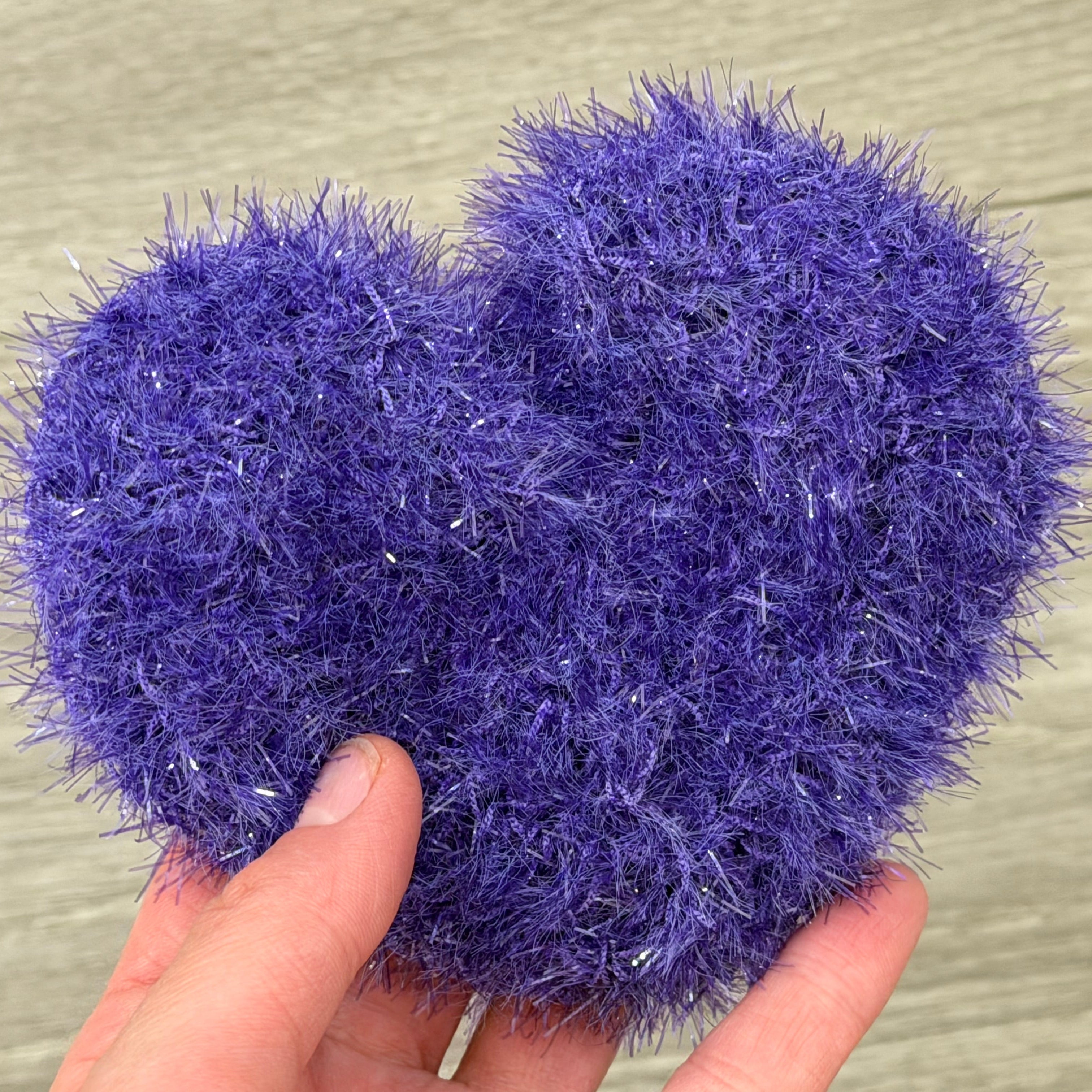 Heart Dish Scrubby — Handmade