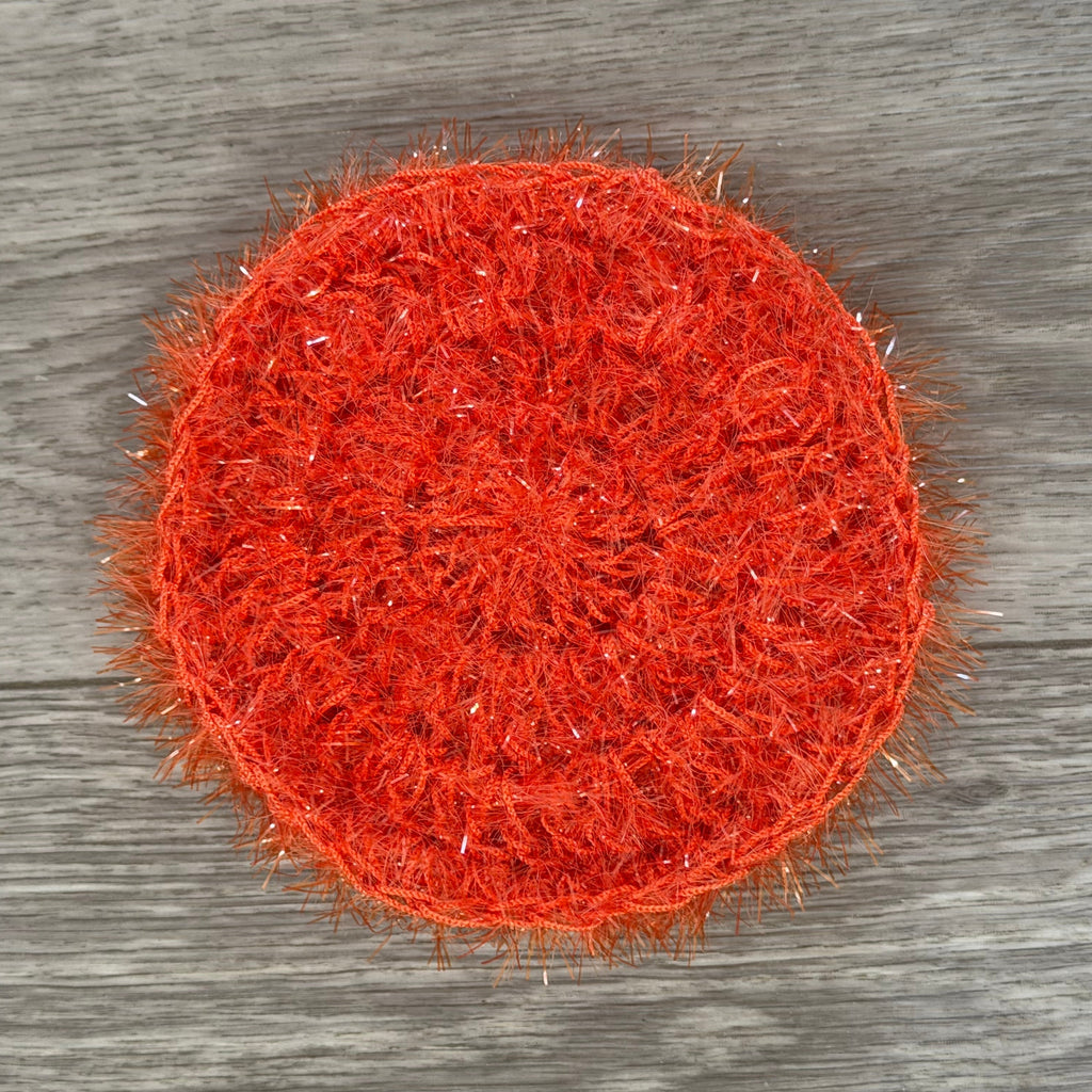 Round Dish Scrubby — Handmade