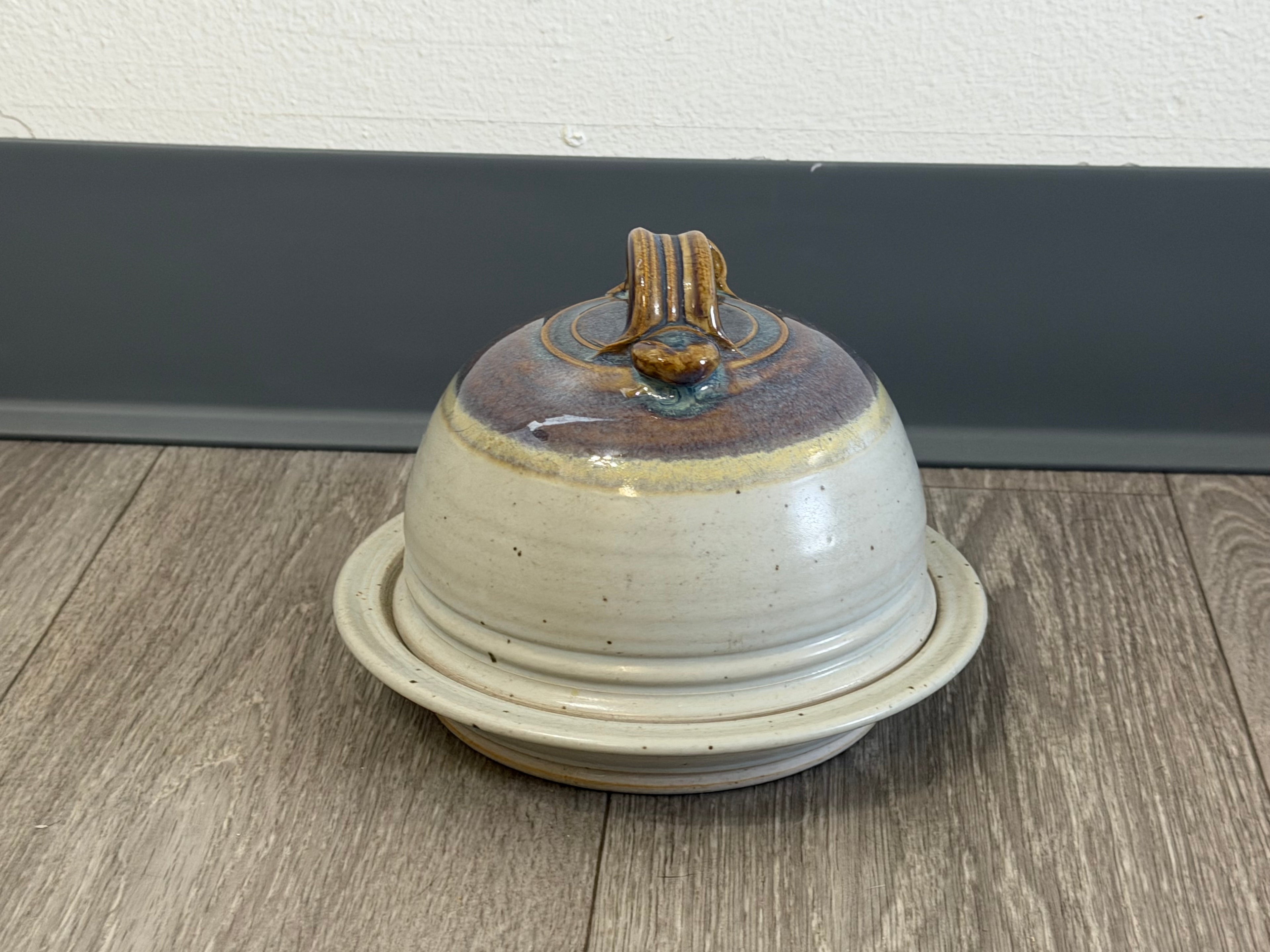 Vintage Studio Pottery Butter Dish