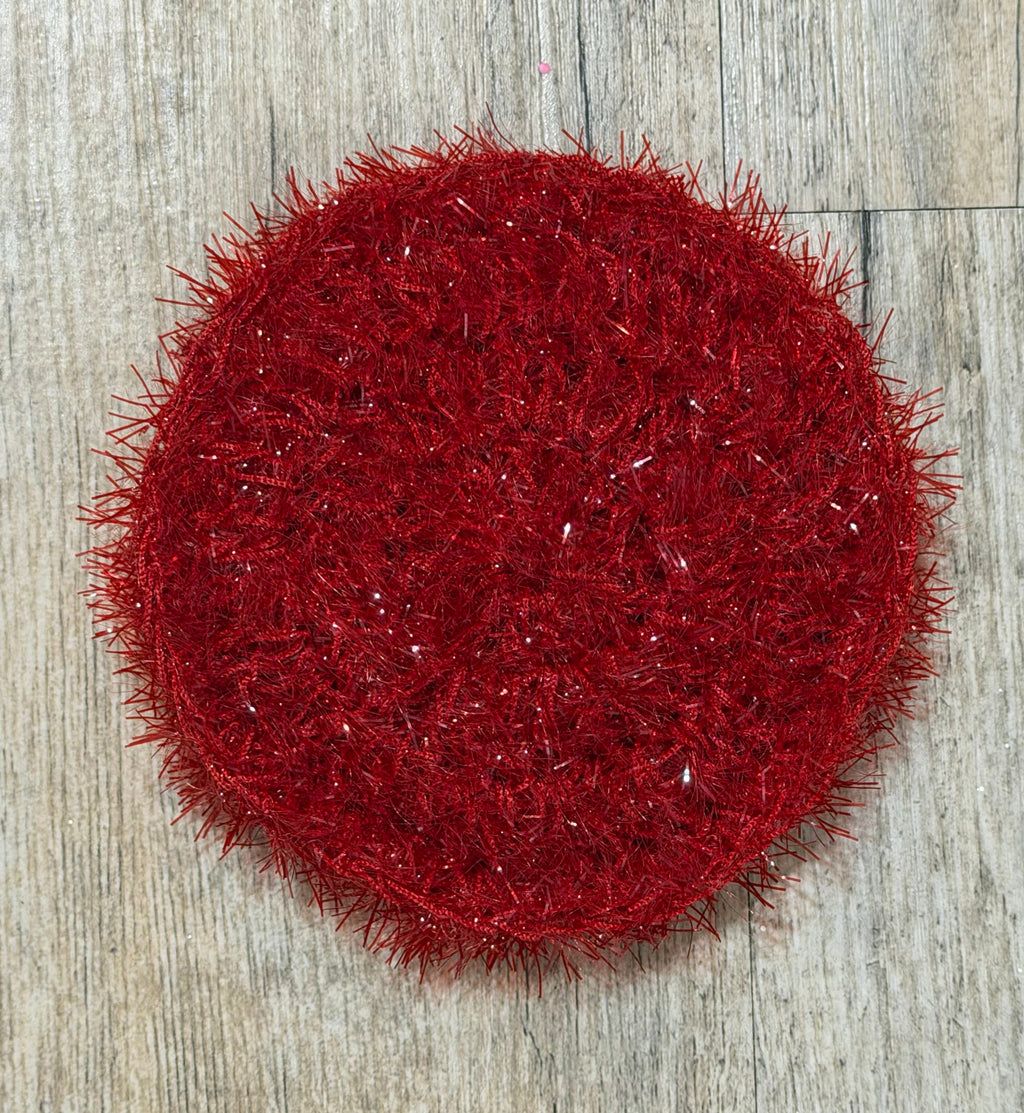 Round Dish Scrubby — Handmade
