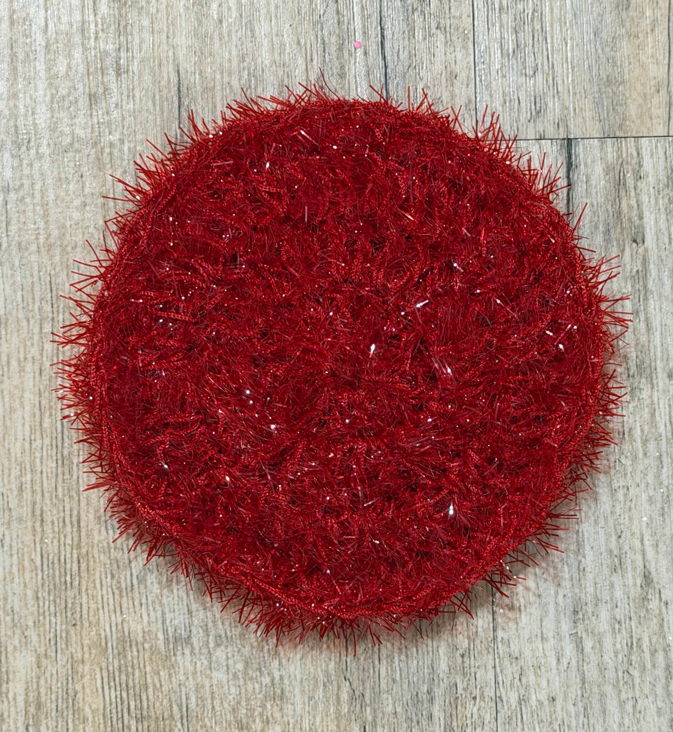 Round Dish Scrubby — Handmade