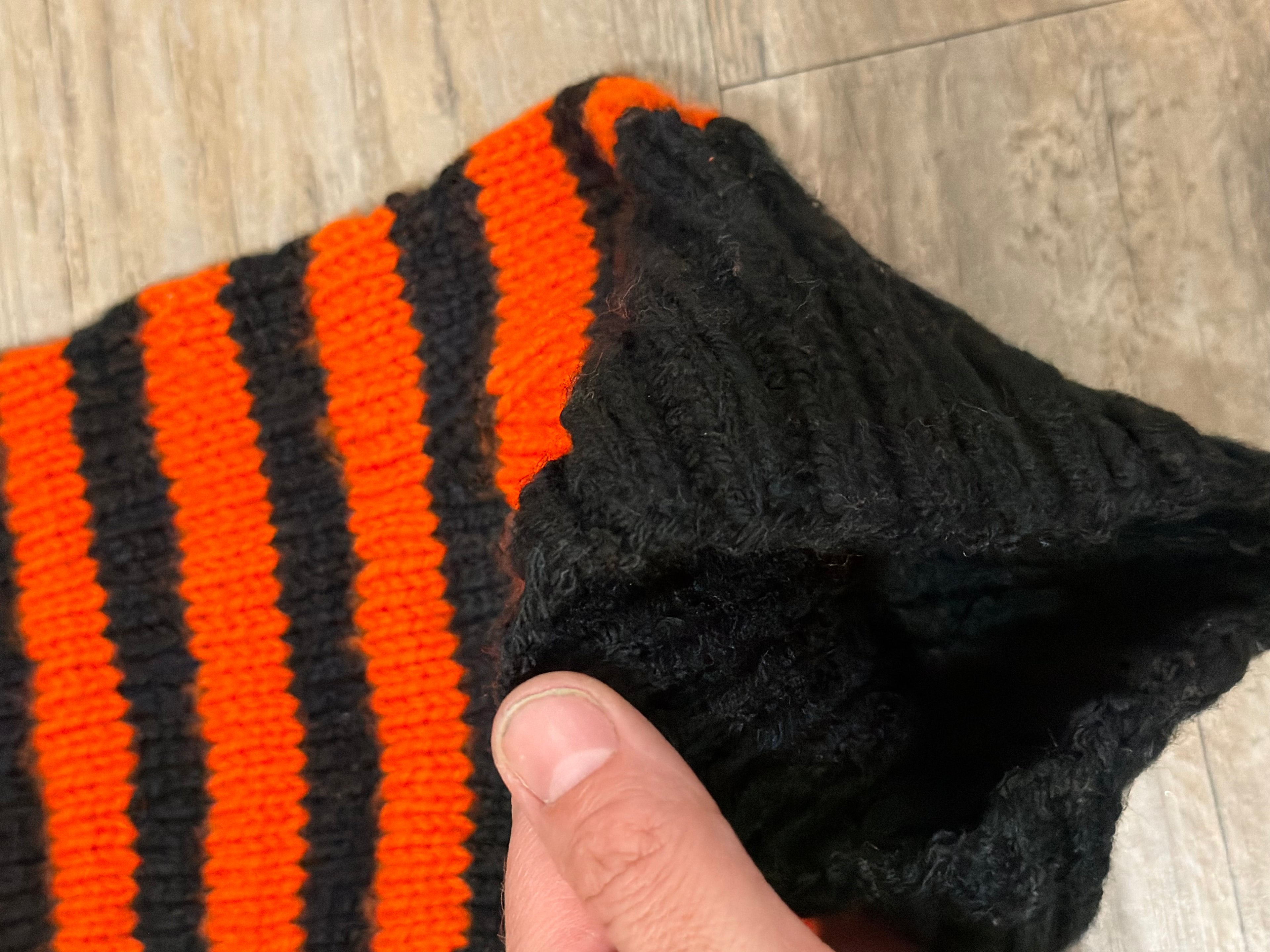 Hand Knitted Halloween Stocking Cap
