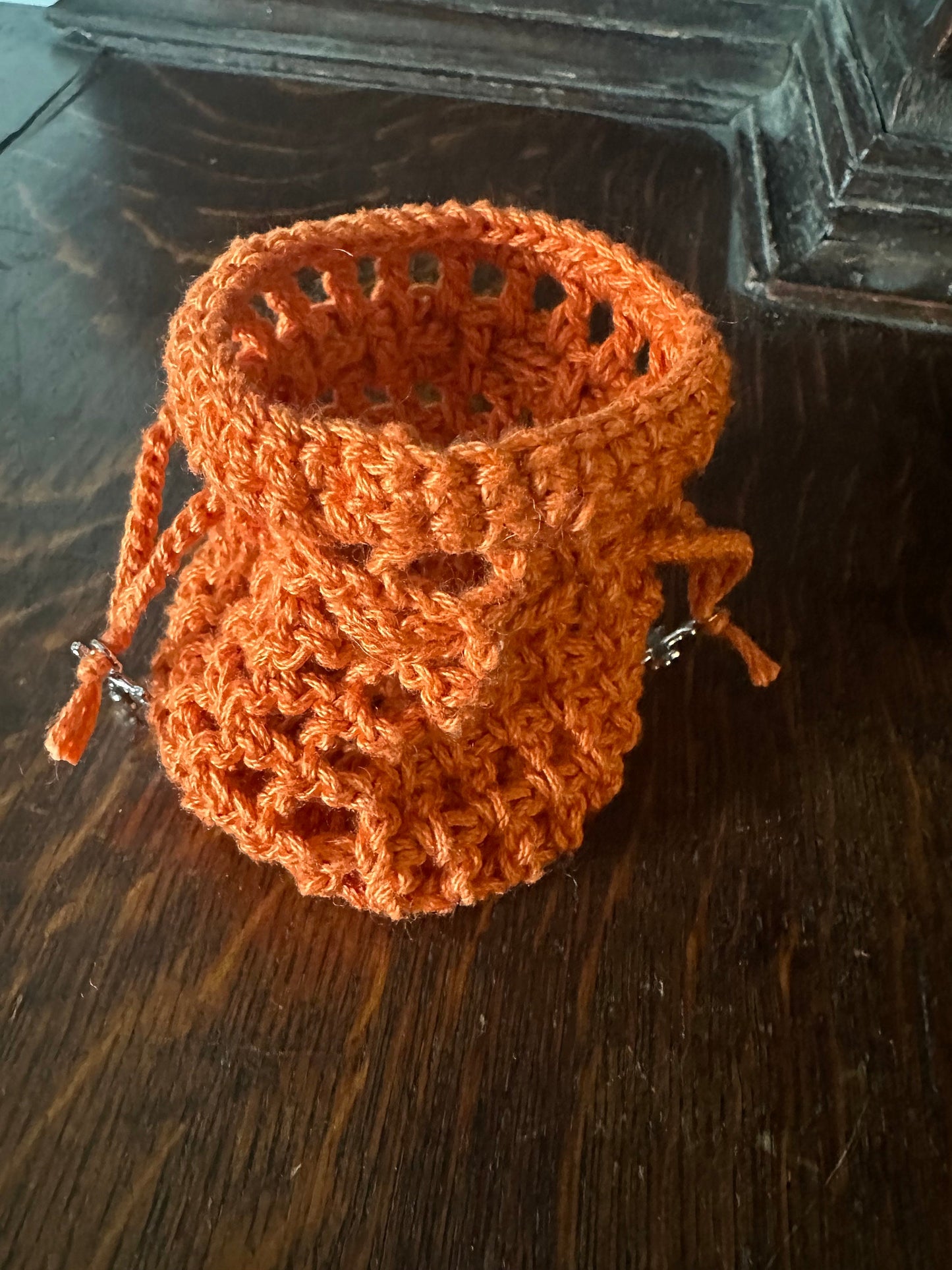 Crochet Mesh Jewelry / Rosary Bag