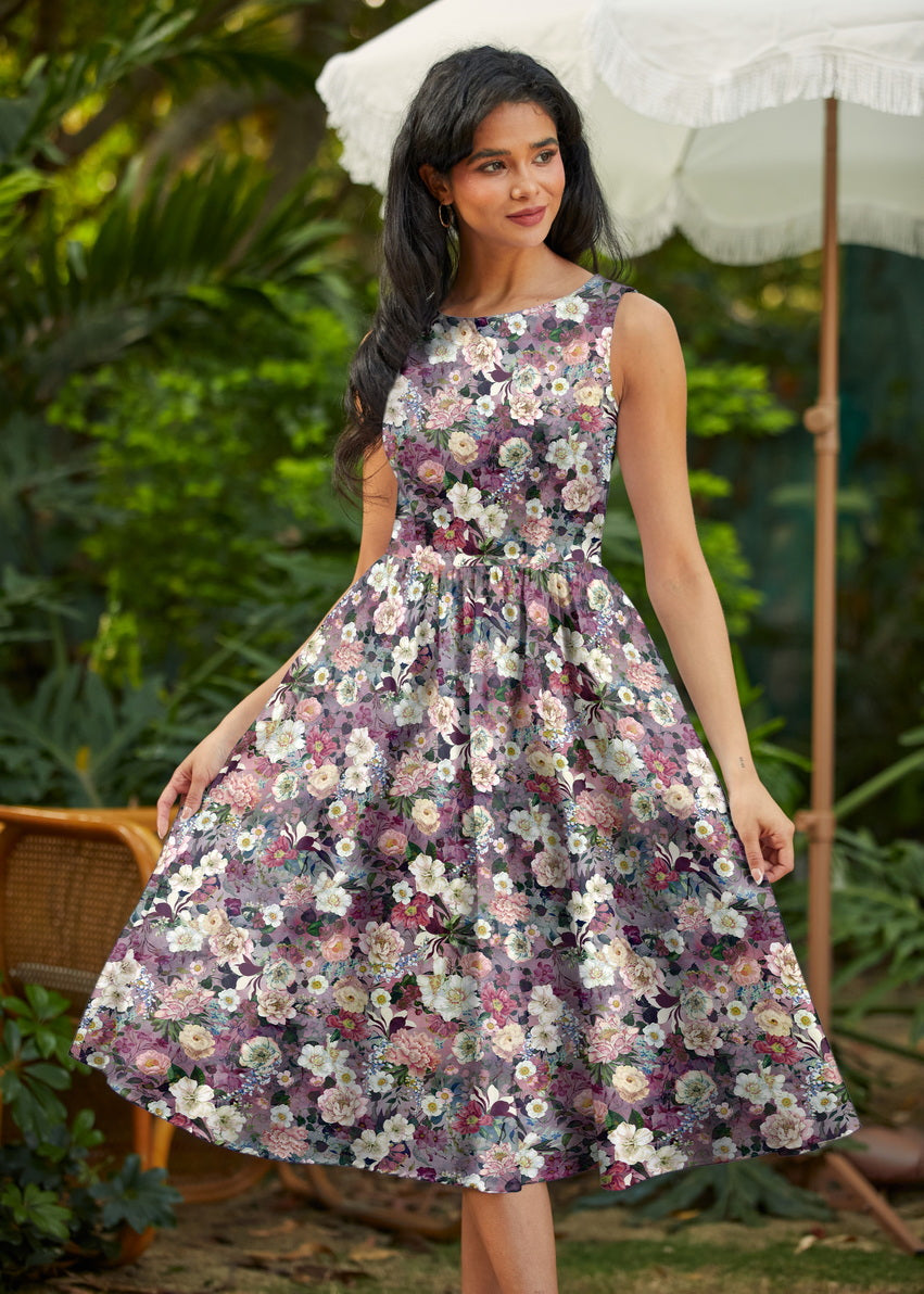 Women's Floral Midi Dress