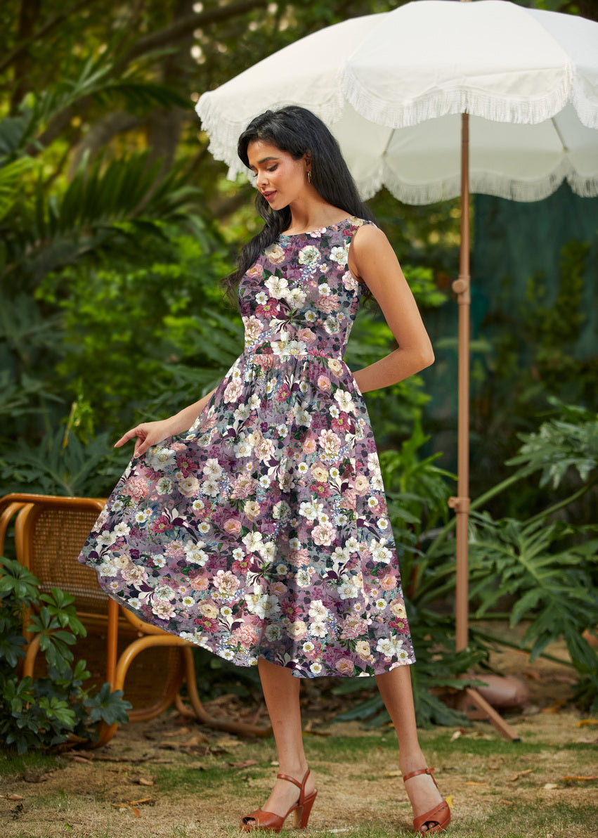 Women's Floral Midi Dress