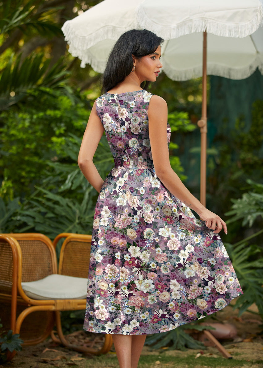 Women's Floral Midi Dress