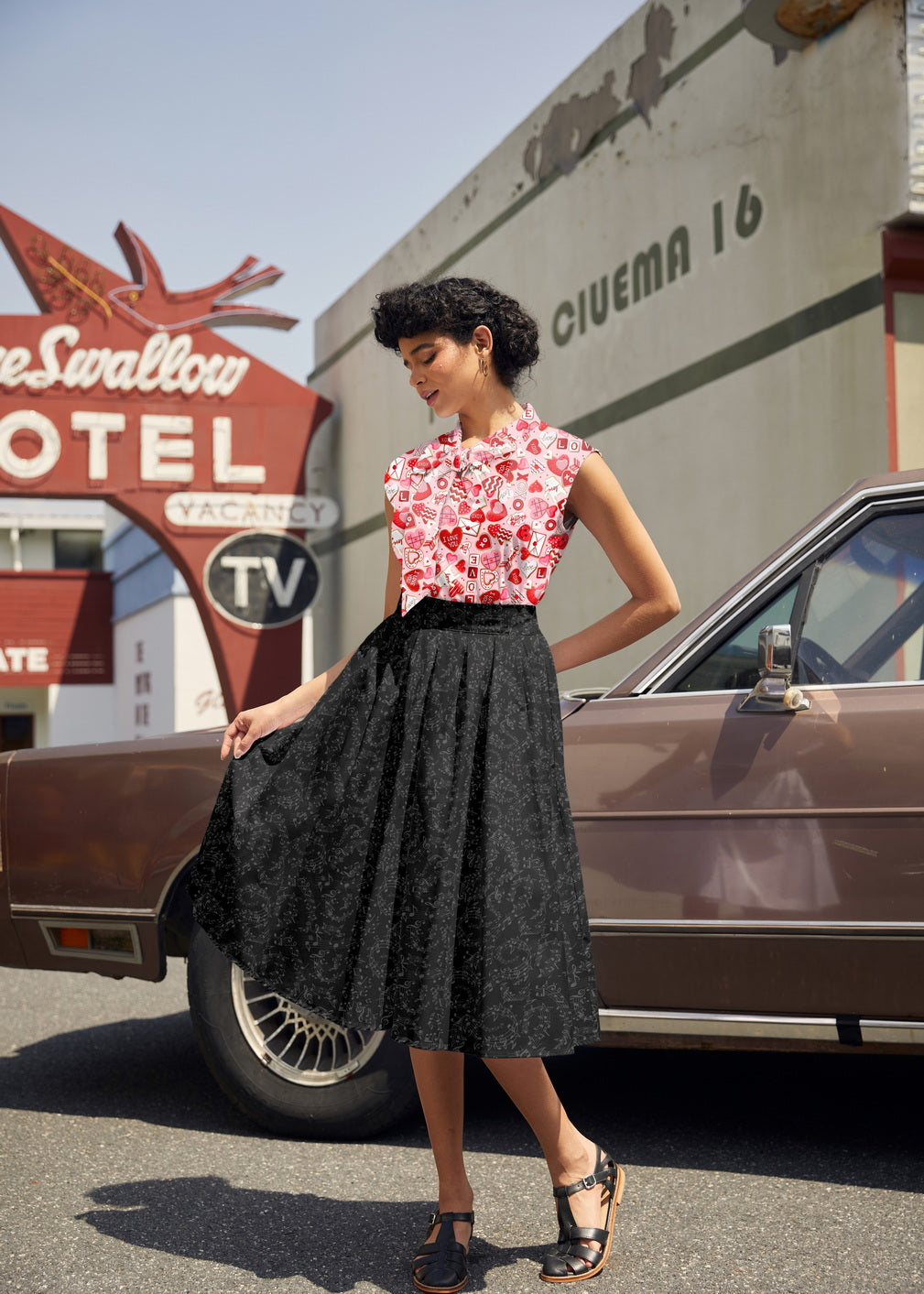 Women's Music Notes Doris Skirt