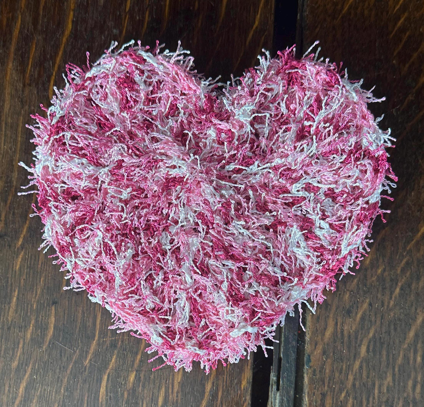Crochet Heart Dish Scrubbies Set of Three