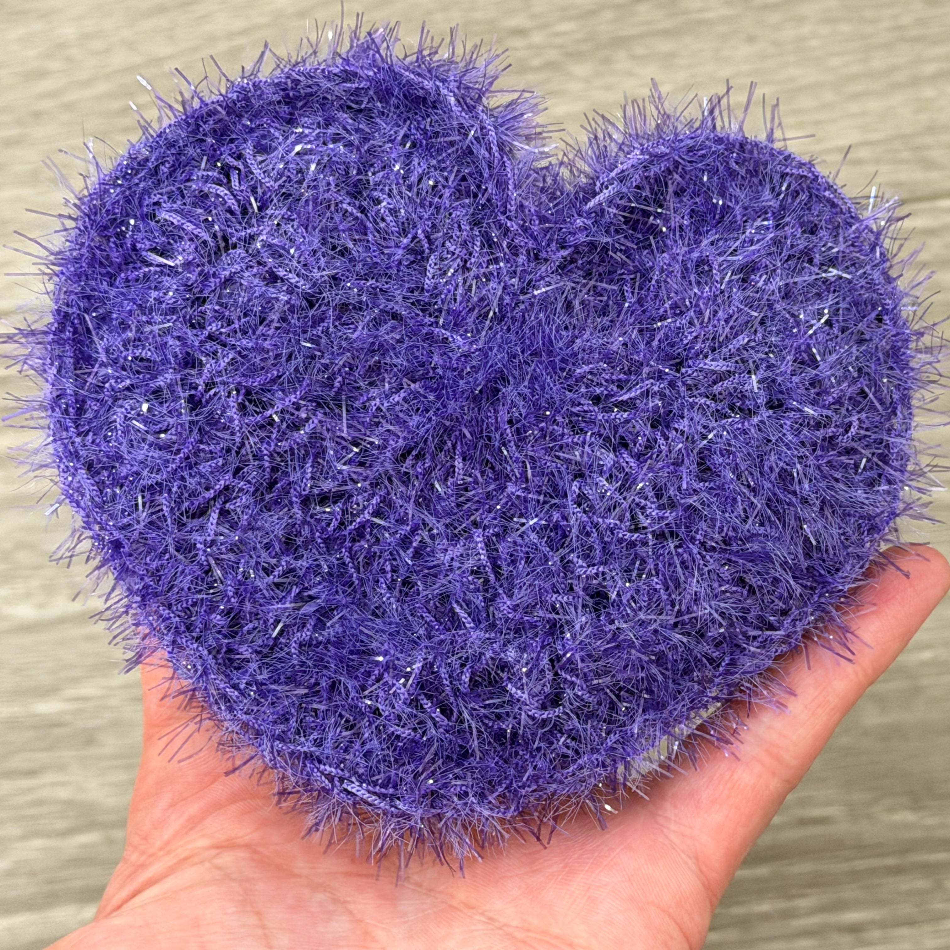 Heart Dish Scrubby — Handmade