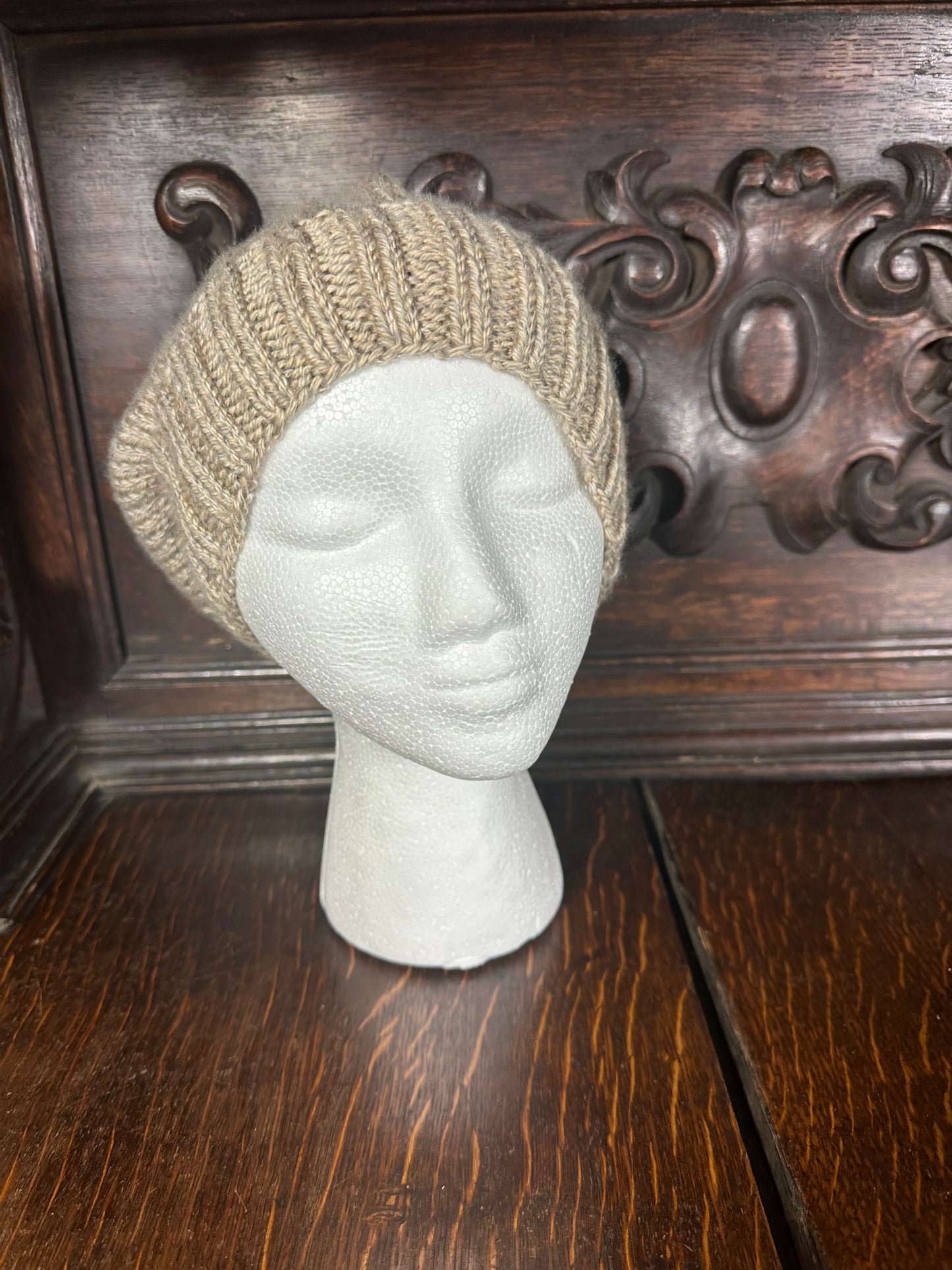 Slouchy Beige Beanie