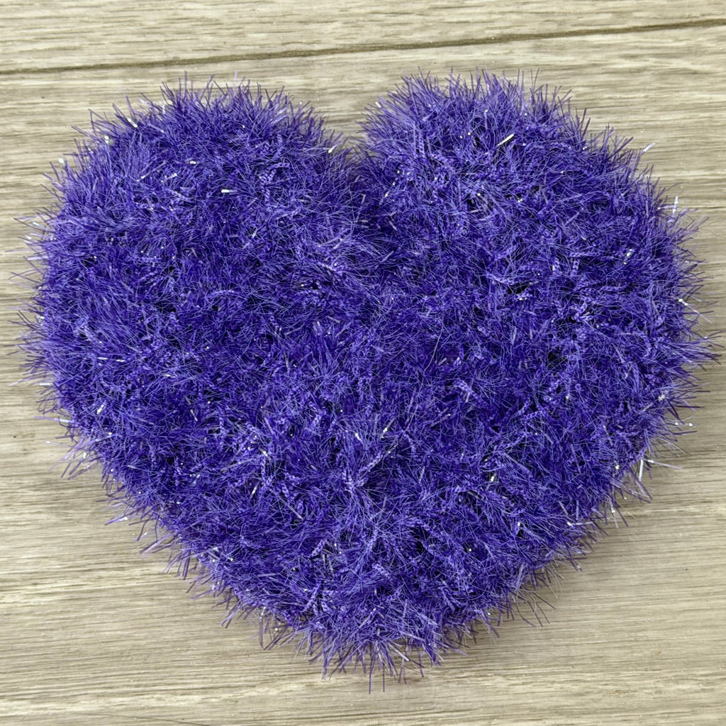 Heart Dish Scrubby — Handmade