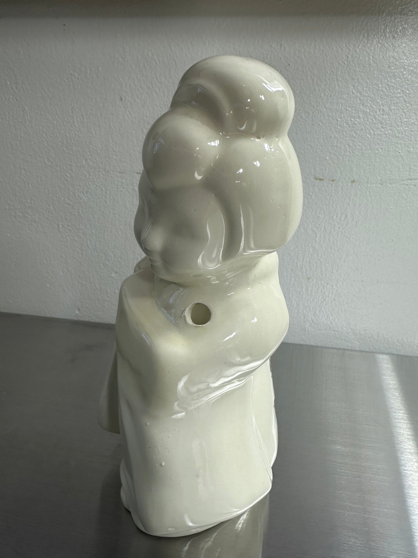 White Geisha in Kimono Ceramic Cocktail Drink Bar Tiki Mug Saratoga Souvenir