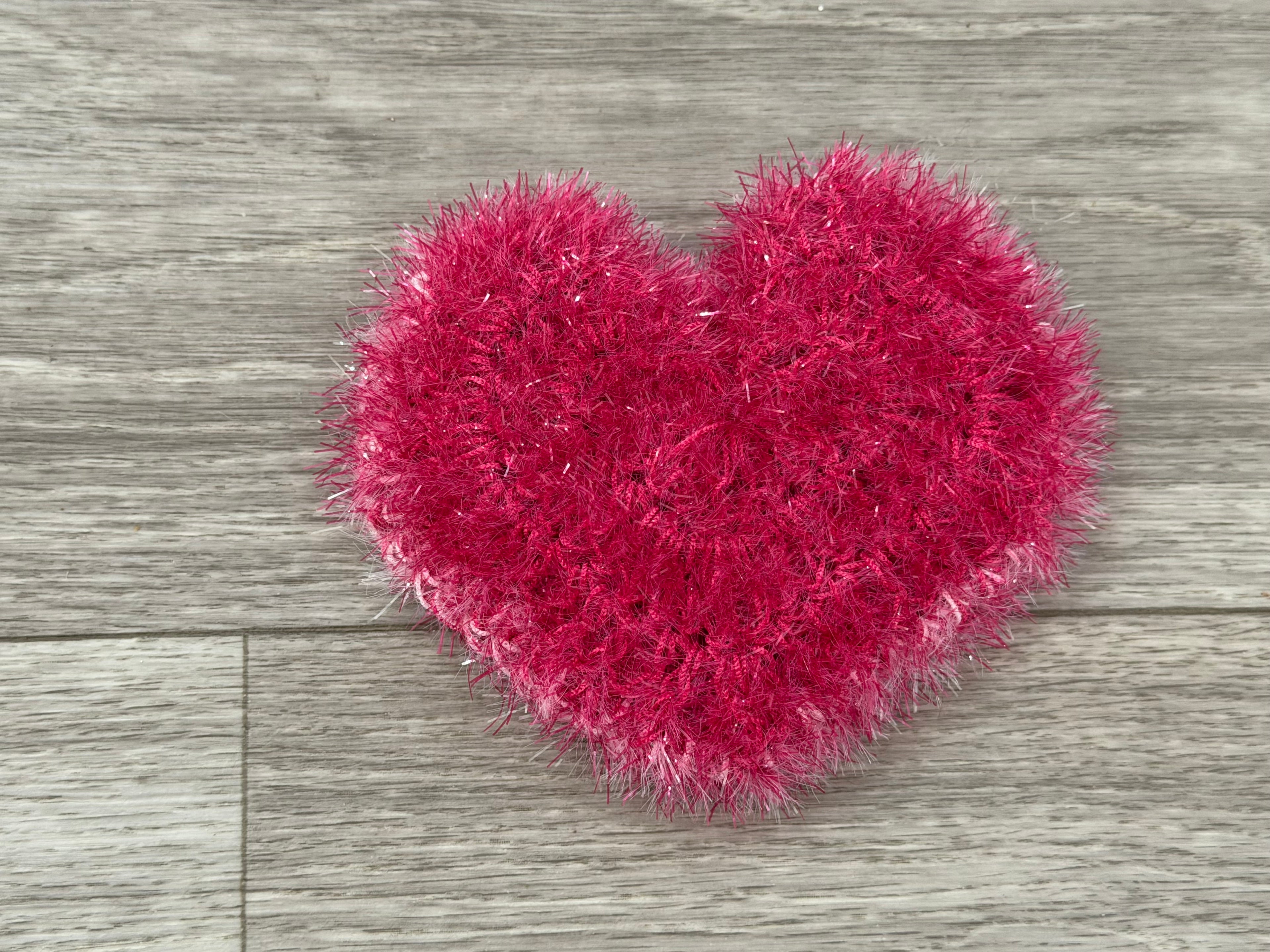 Heart Dish Scrubby — Handmade