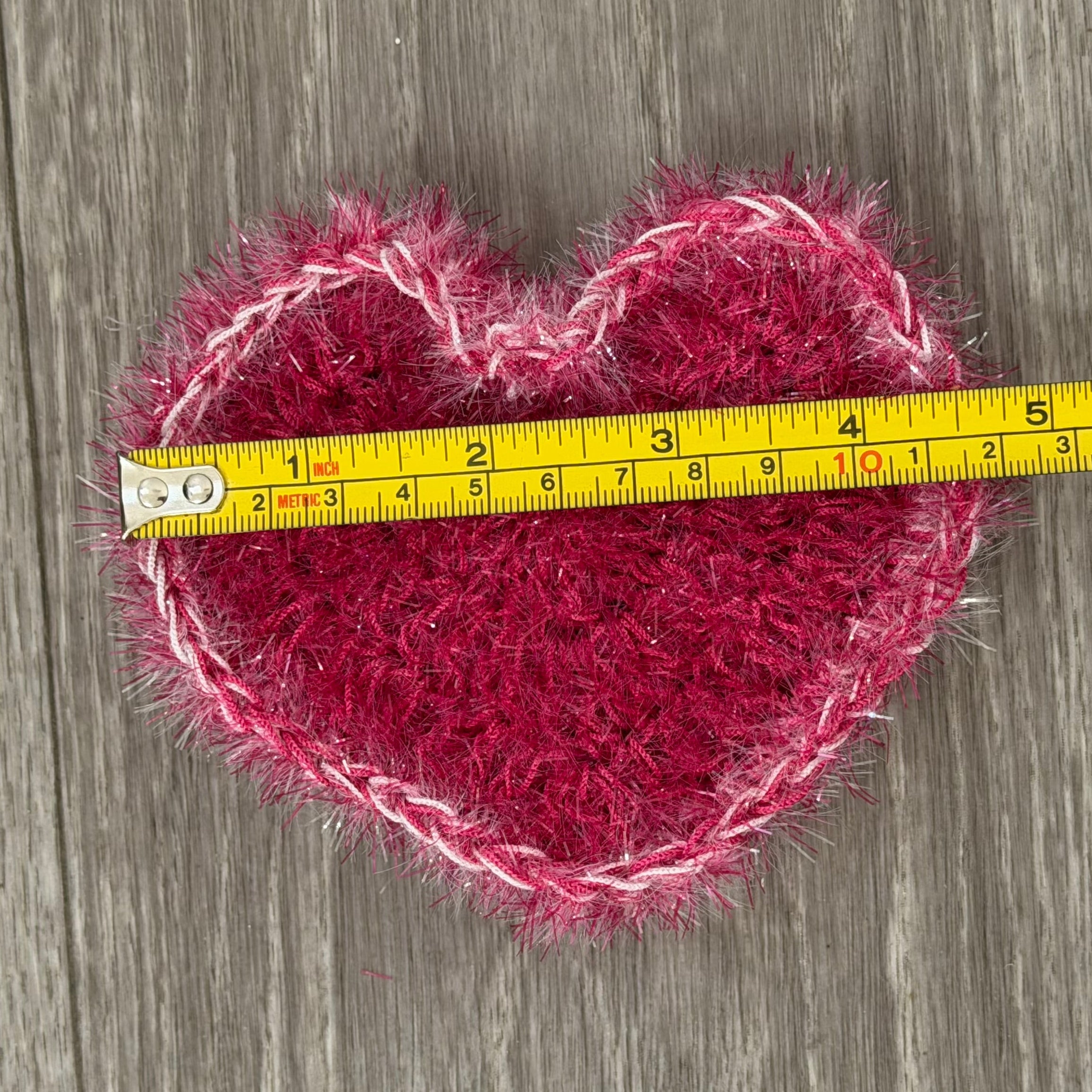 Heart Dish Scrubby — Handmade