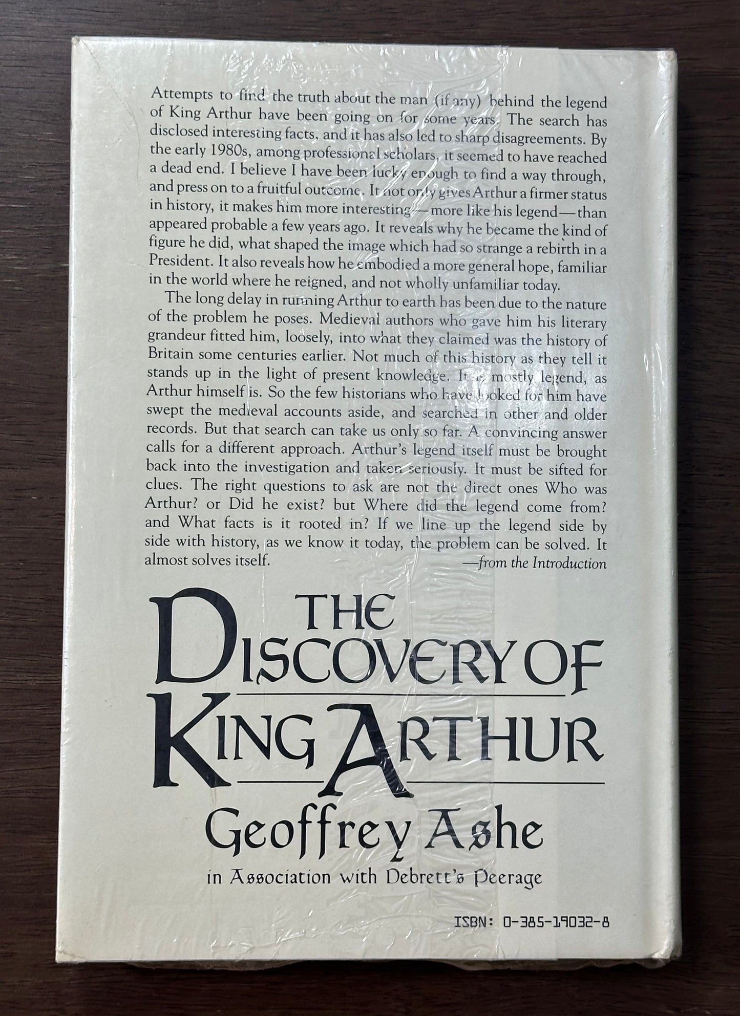 The Discovery Of King Arthur Geoffrey Ashe Paperback Still Sealed