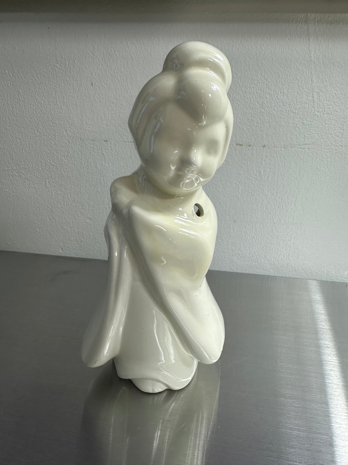 White Geisha in Kimono Ceramic Cocktail Drink Bar Tiki Mug Saratoga Souvenir