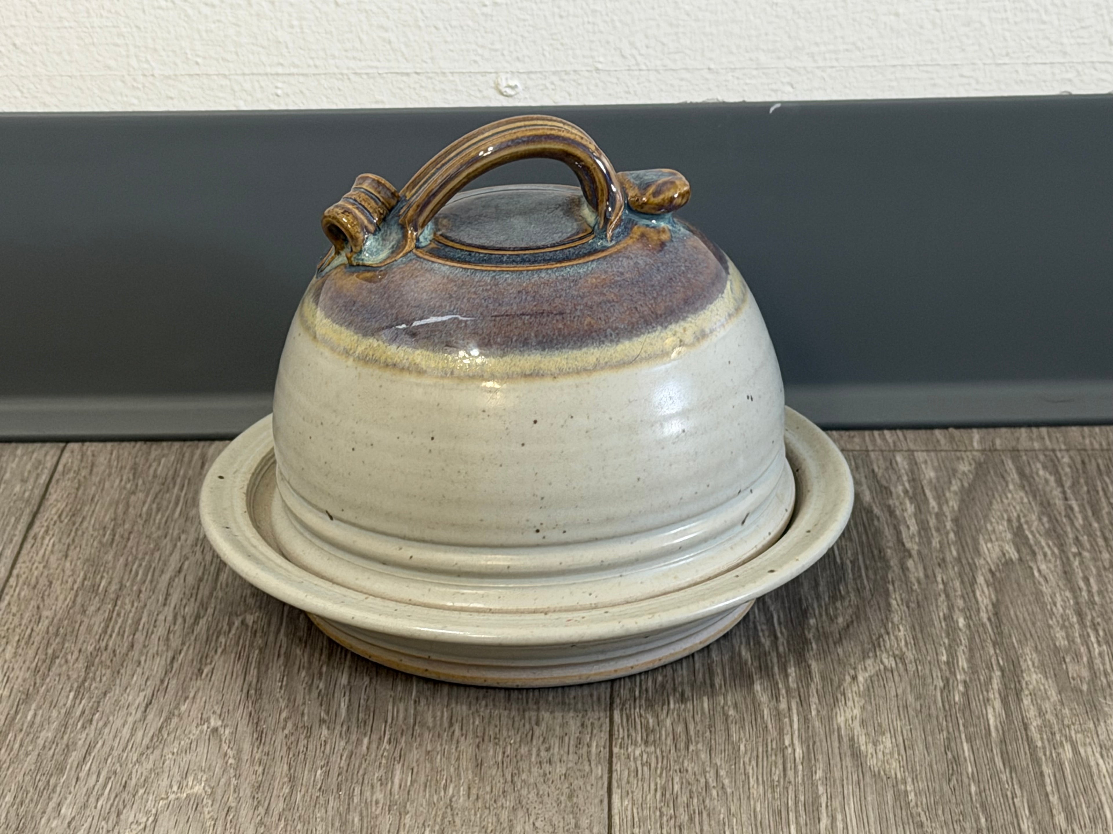 Vintage Studio Pottery Butter Dish