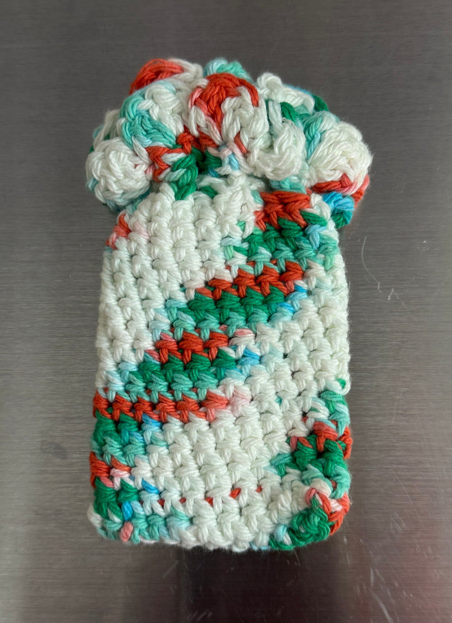 Handmade Crochet Soap Saver Eco-Friendly Cotton Soap Bag - Multicolor